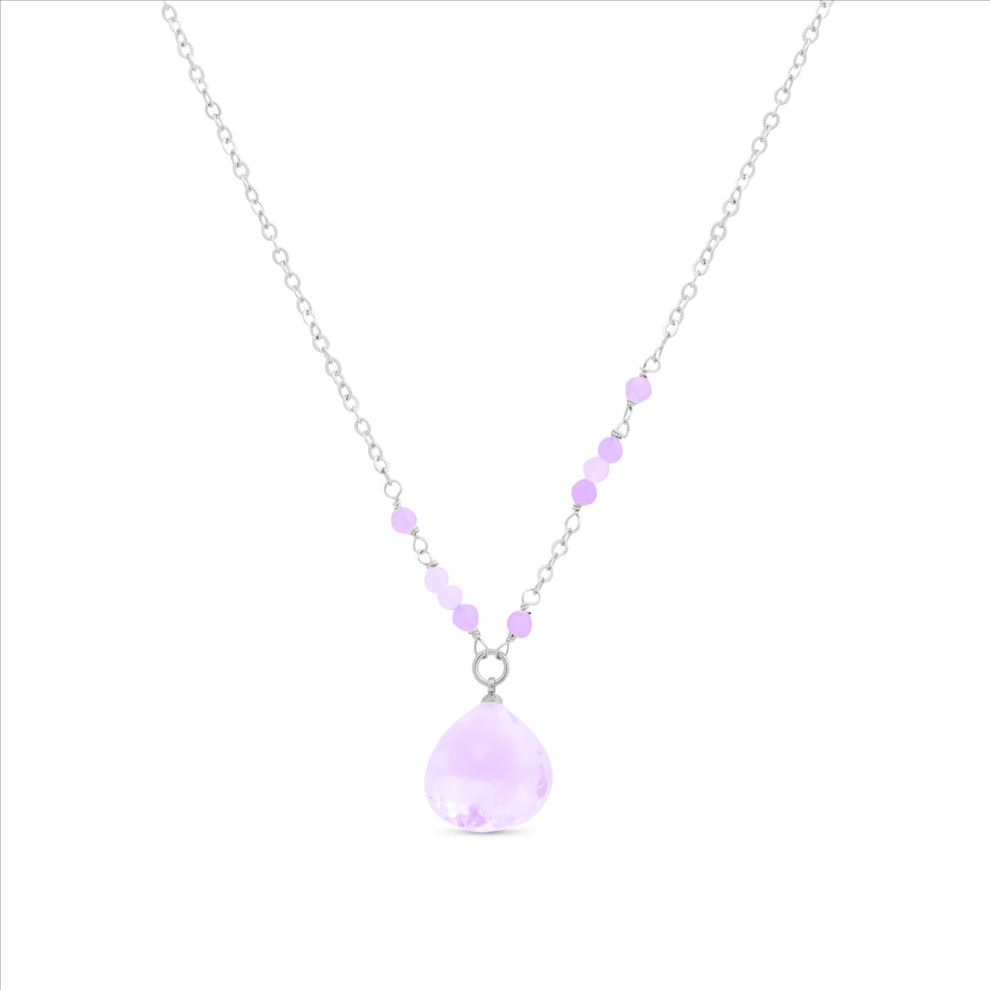 Thumbnail - Luxenter Zoqoyi Halskette Rhodium-Finish