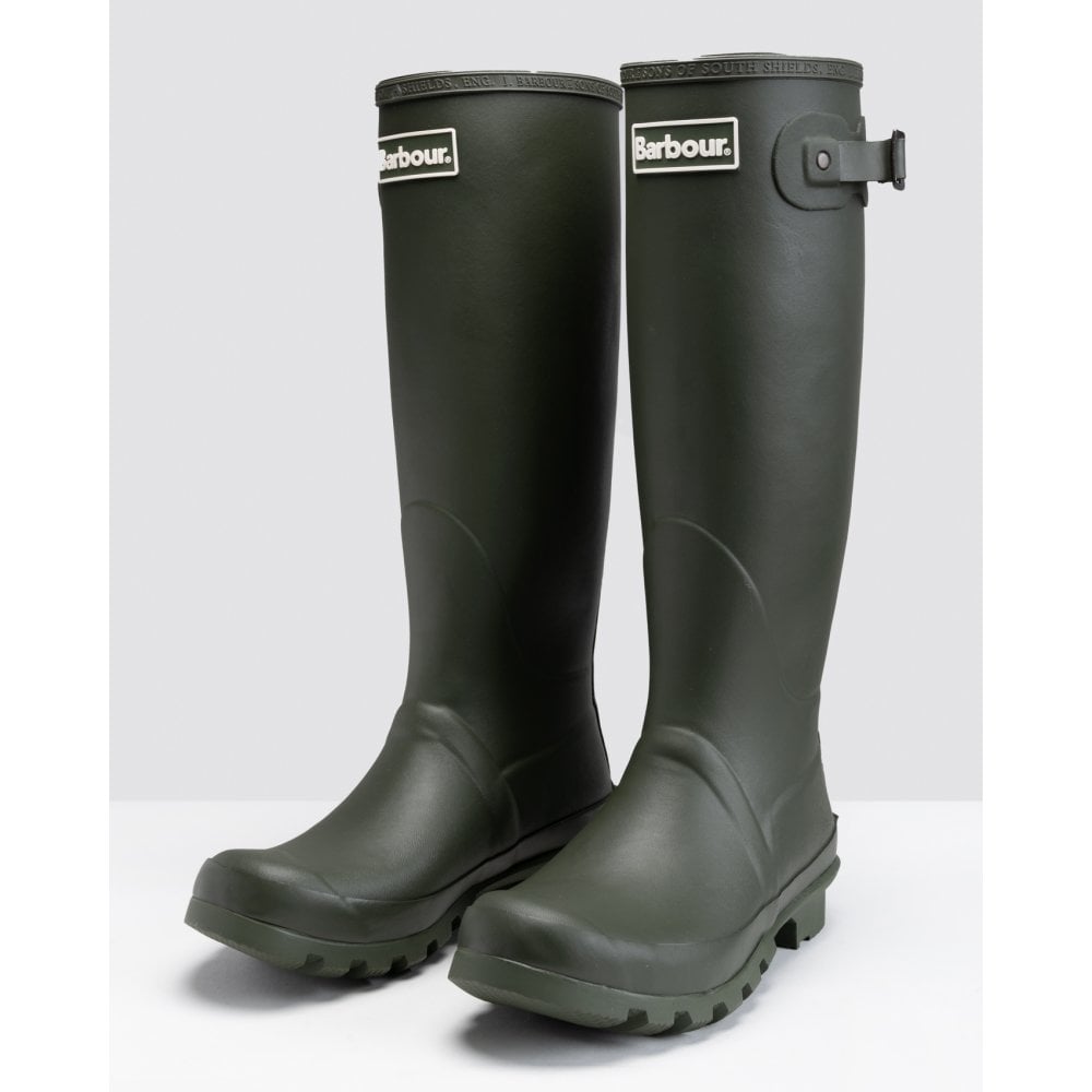 Barbour Womens Bede Ladies Wellington Boots – Green – Size UK 8