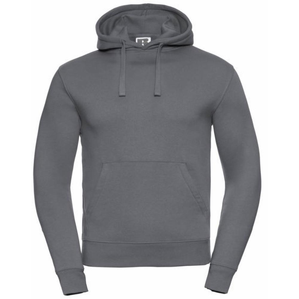 Russell Mens Authentic Hooded Sweatshirt / Hoodie (Convoy Grey)