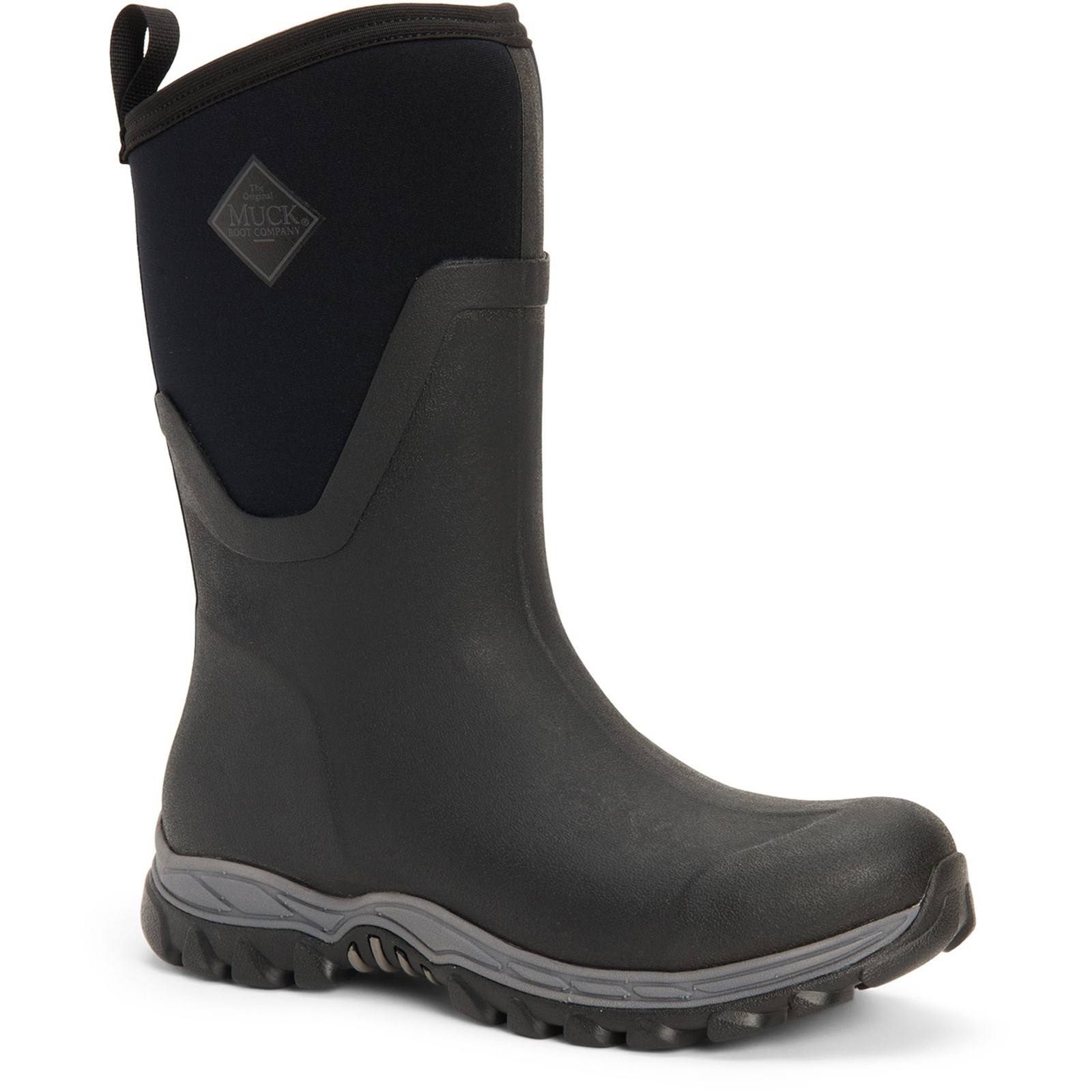 MUCK BOOTS Womens Arctic Sport Mid Wellingtons – Black Neoprene – Size UK 4