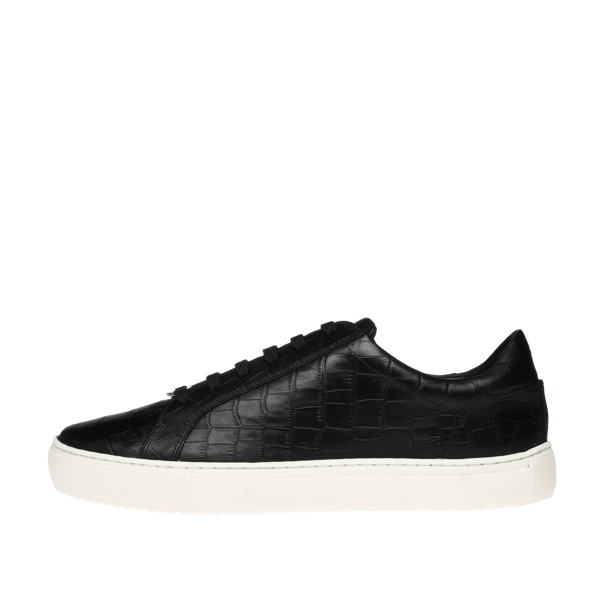 Thumbnail - London Croco Schwarzer Sneaker