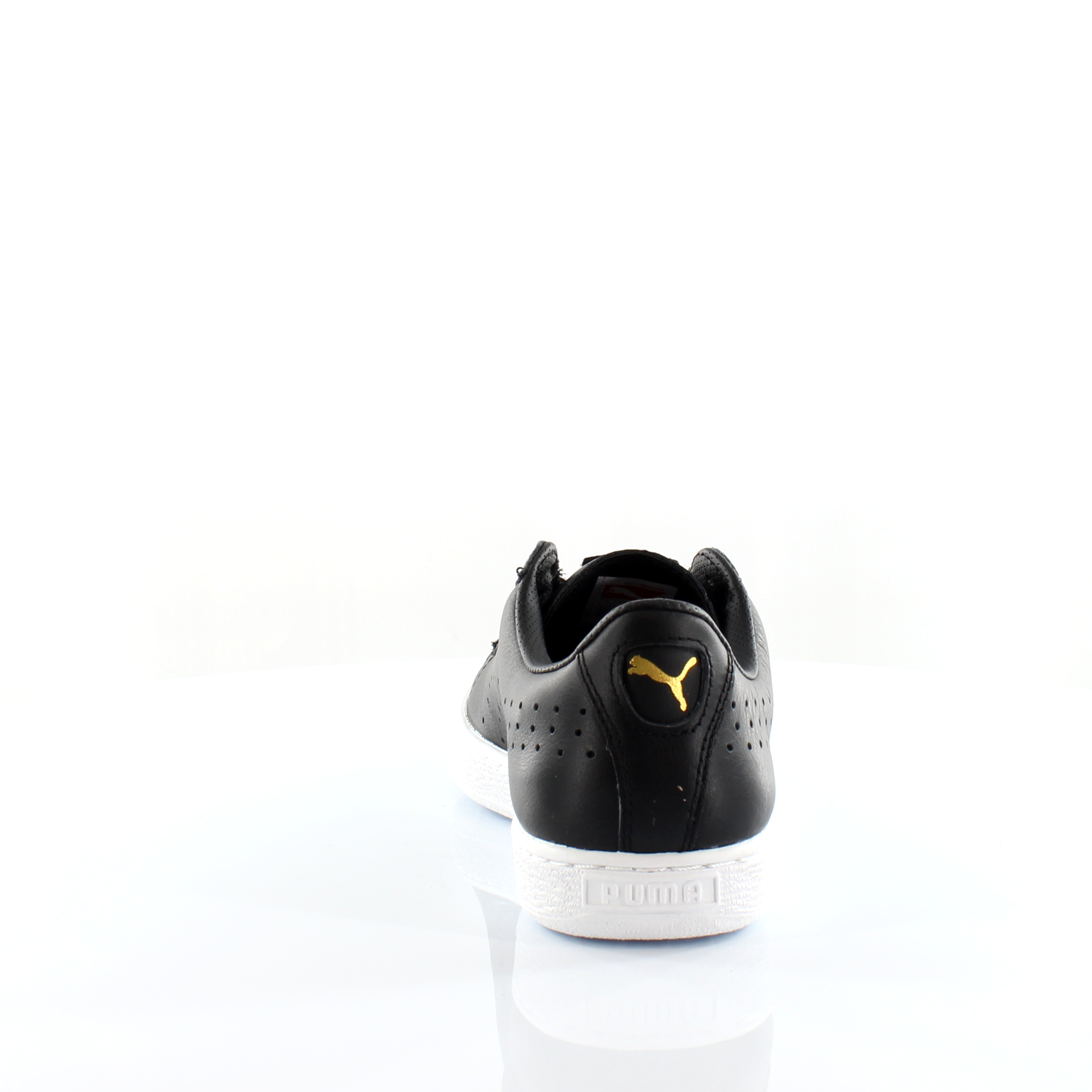 Puma Basket Classic Citi Svart Läder Träningsskor för herrar 357349 01 – bild 2