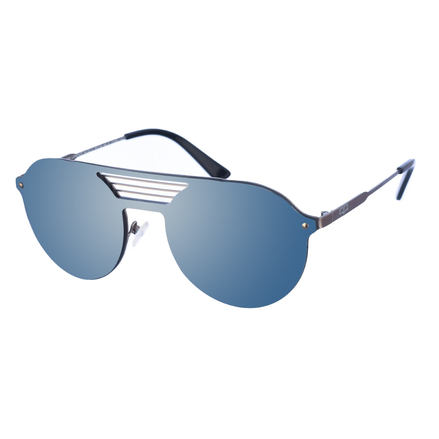 Kypers Unisex NEW LOURENZO Oval Shaped Nylon Sunglasses - Silver - One Size