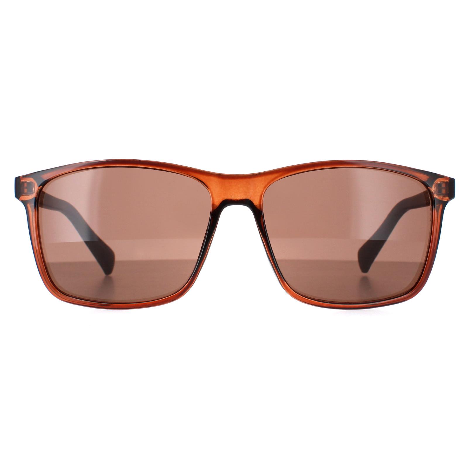 Calvin Klein Rectangle Mens Crystal Brown CK19568S - One Size