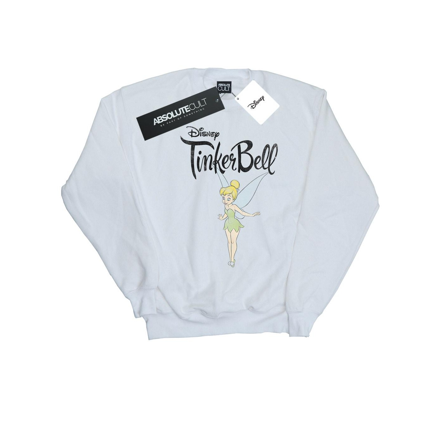 Thumbnail - Disney - "Tinker Bell Flying Tink" Sweatshirt für Damen (Weiß)