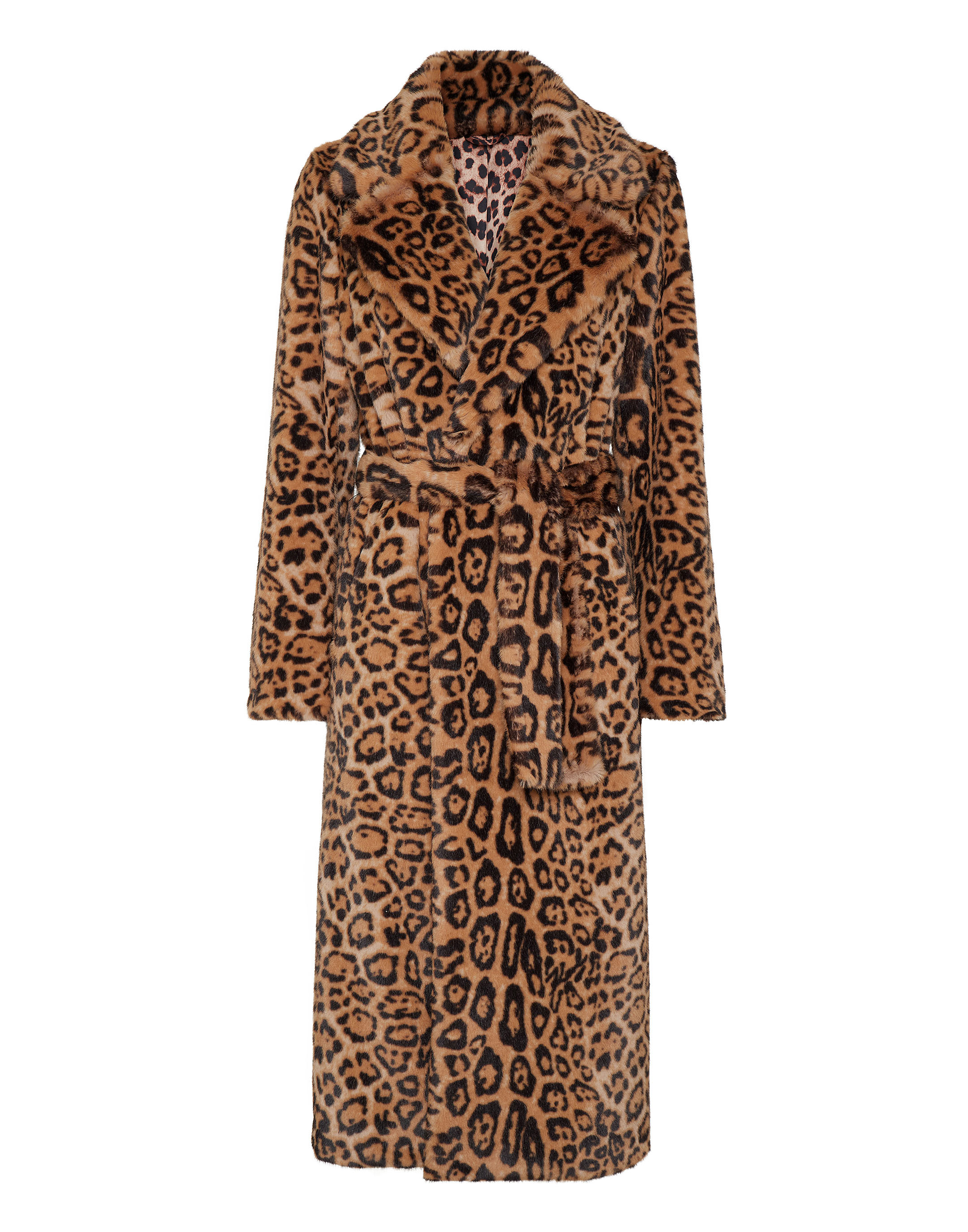 Lång kappa med leopardmotiv 2