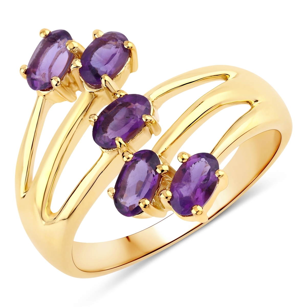 Rafaela Donata Womens Khushi Female Sterling Silver Ring - Gold - Size N