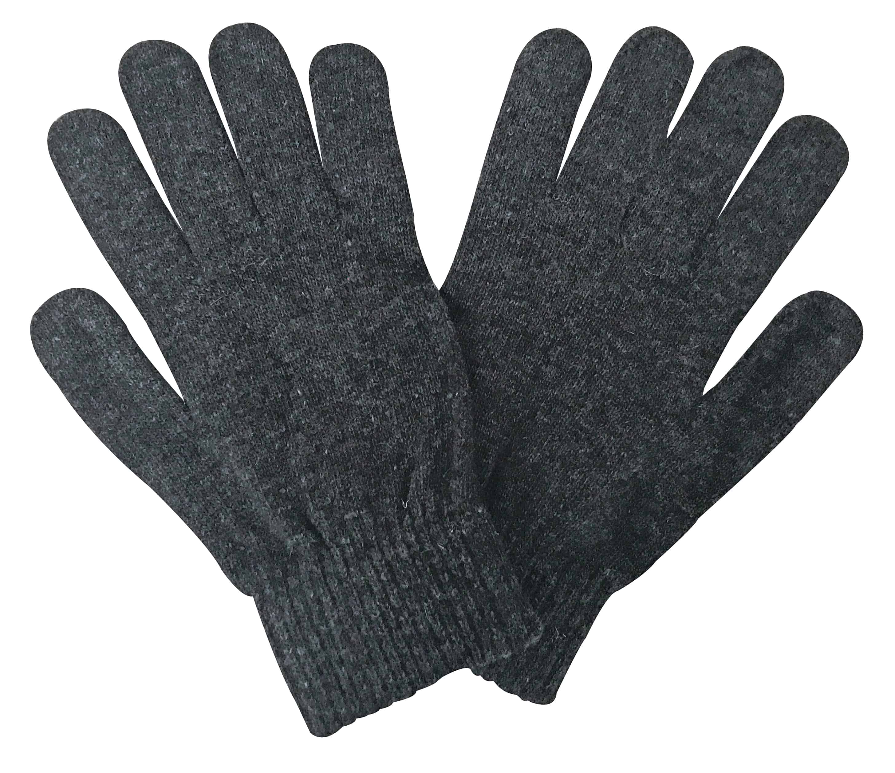 Sock Snob Adult Mens Thin Knitted Winter Warm Magic Thermal Wool Gloves - Multicolour Spandex - One Size