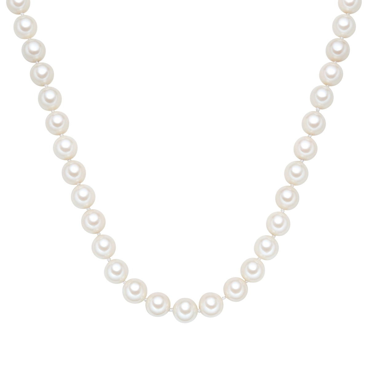 Rafaela Donata Womens Female Shell Pearl(s) Necklace - White Sterling Silver - Size 50 Cm