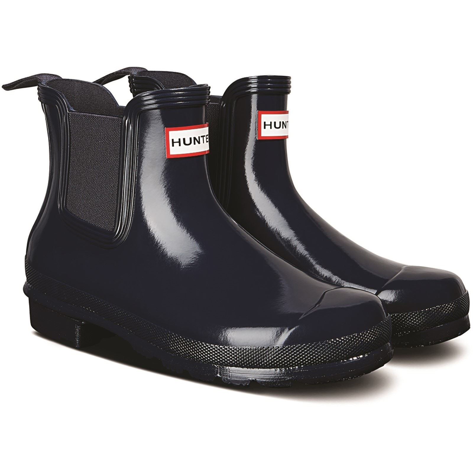 Hunter Original Chelsea Gloss Rubber WoMens Navy Wellington Boots – Size UK 4