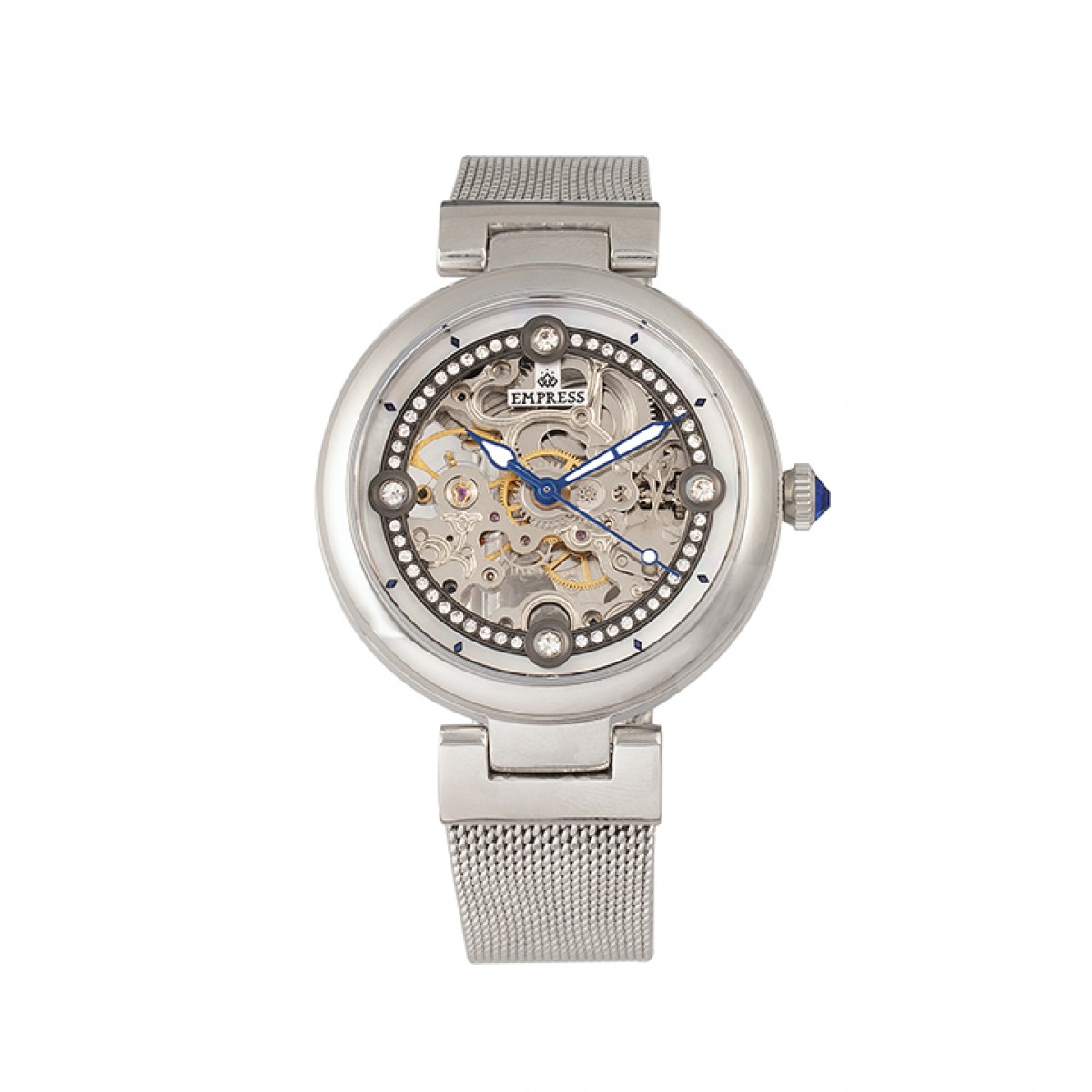 Thumbnail - Empress Adelaide Automatik-Skelettuhr mit Maschenarmband