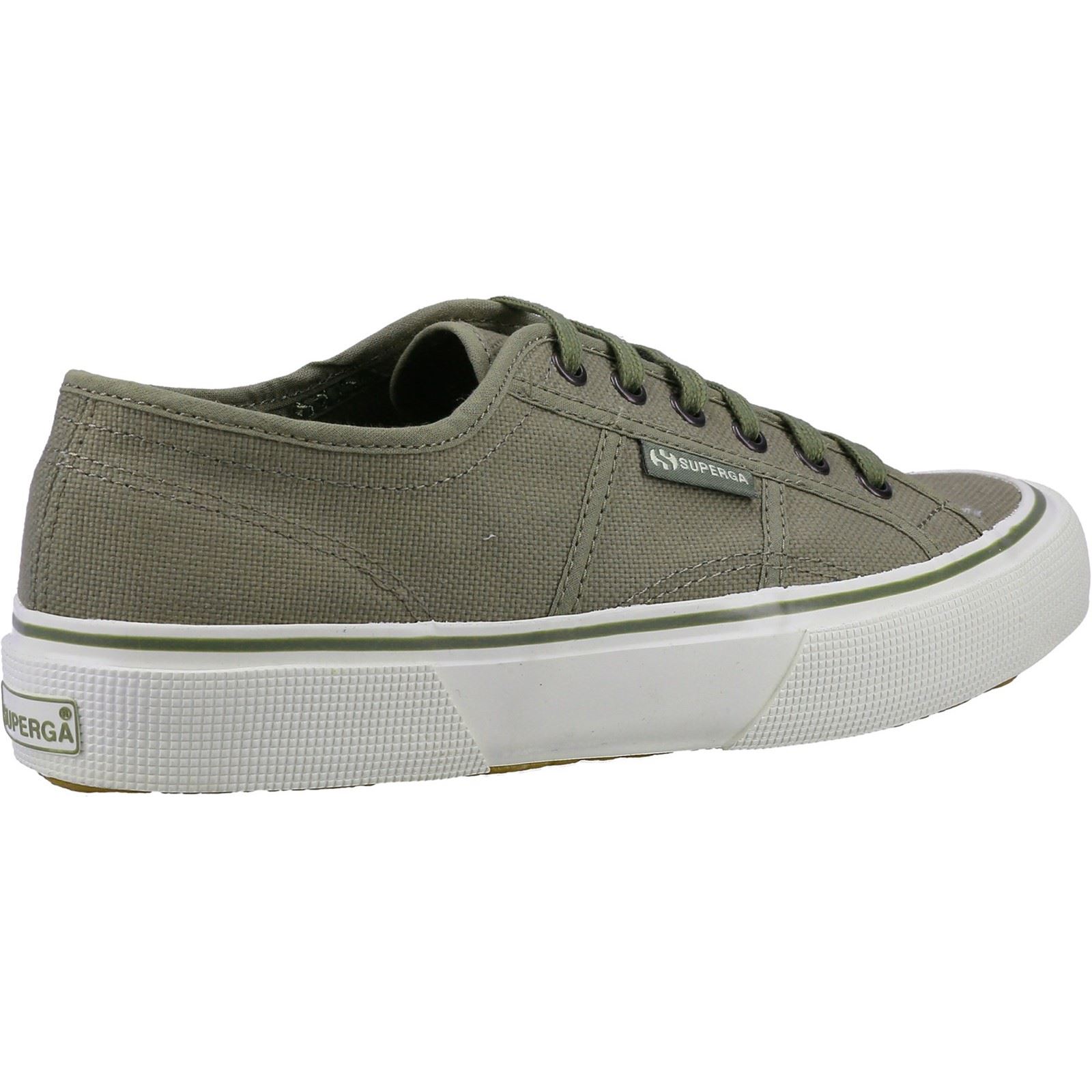 Superga 2490 Bold Cotton herrmodell Grön Safari Träningsskor – bild 2