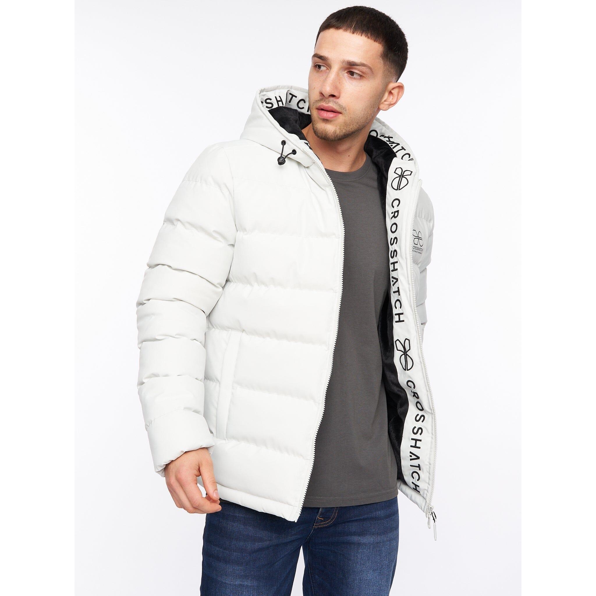 Thumbnail - Crosshatch - "Pitsburg" Jacke für Herren (Grau/Rosa)