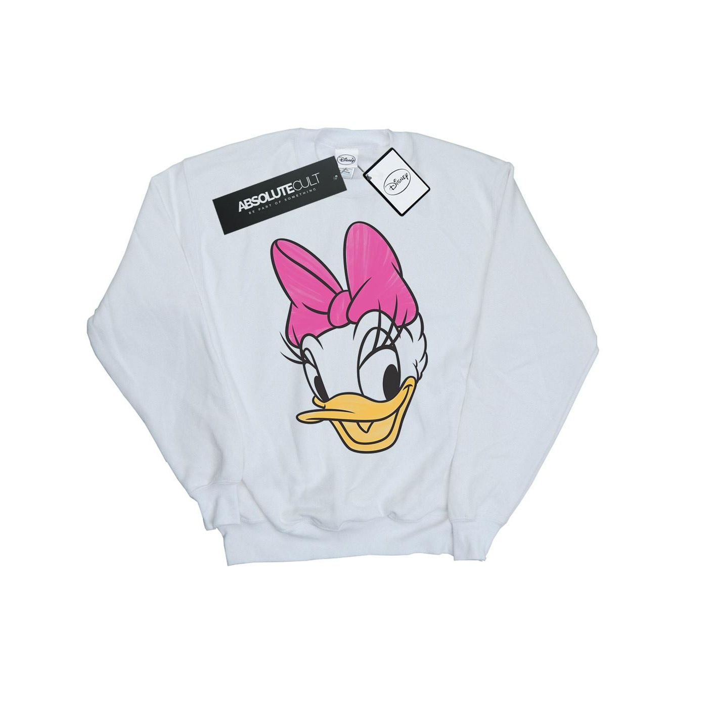 Thumbnail - Disney - "Daisy Duck Head Painted" Sweatshirt für Damen (Weiß)