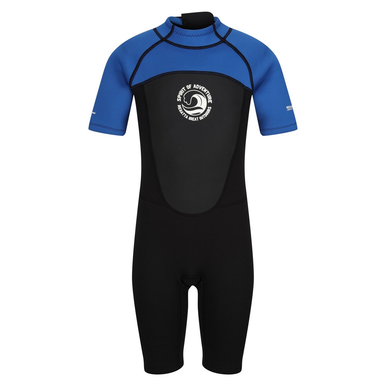 Regatta Kinder/Kids Kort Wetsuit (Zwart/Nautisch blauw/Wit)