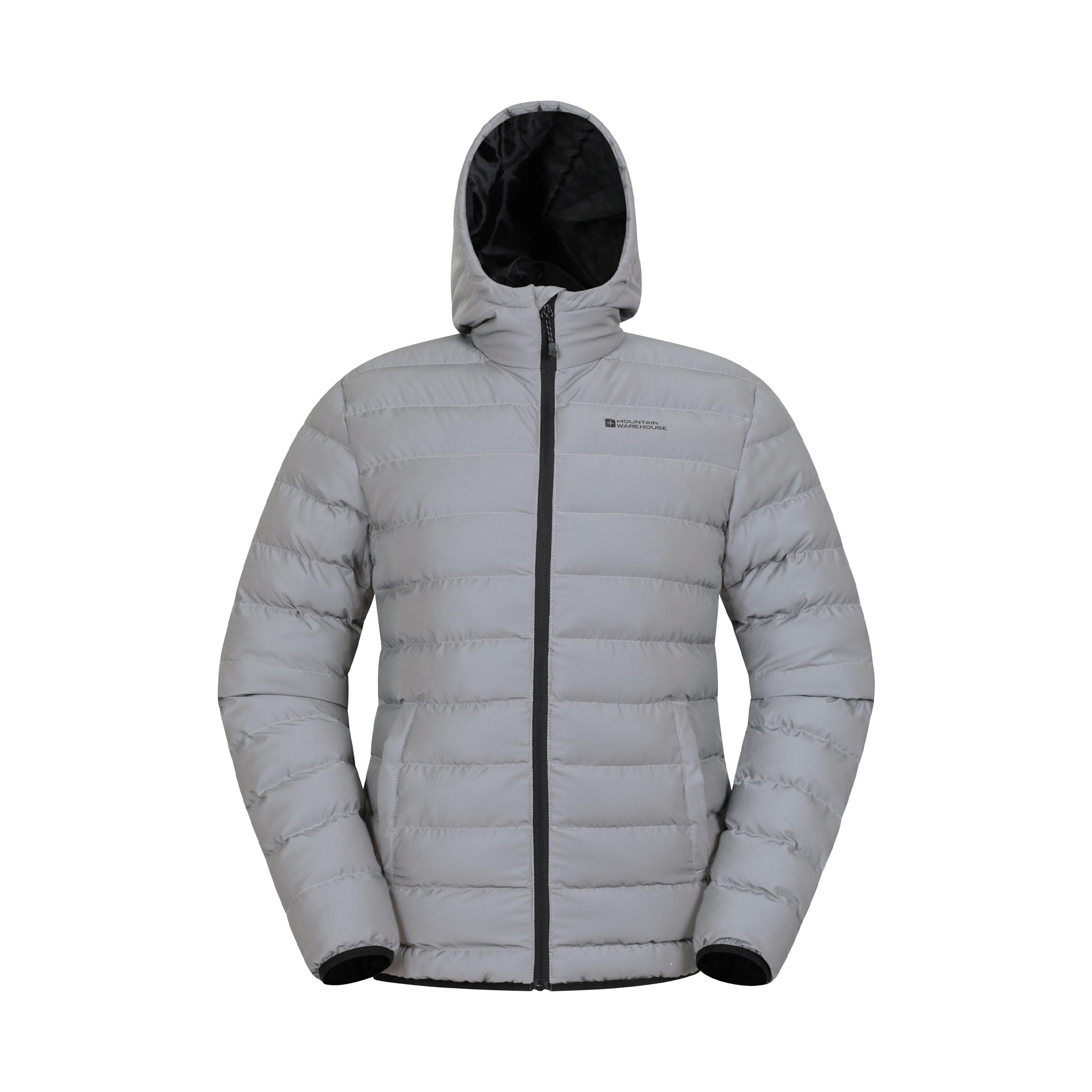 Thumbnail - Mountain Warehouse Herren Reflektierende gepolsterte Jacke (Silber)