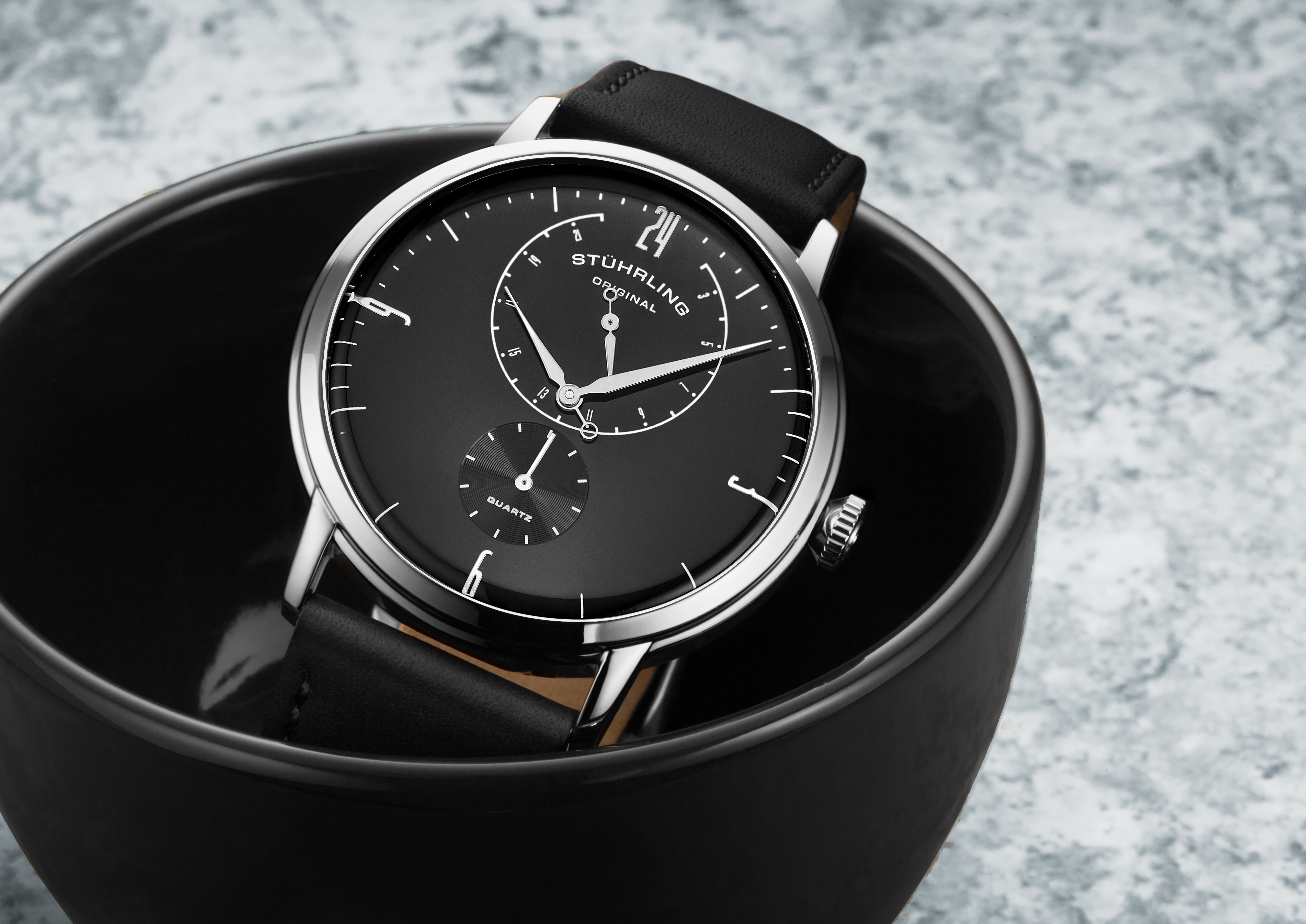 Stührling Cabaletta 3969 Quartz 42mm Classic analoga klockor herr – bild 2