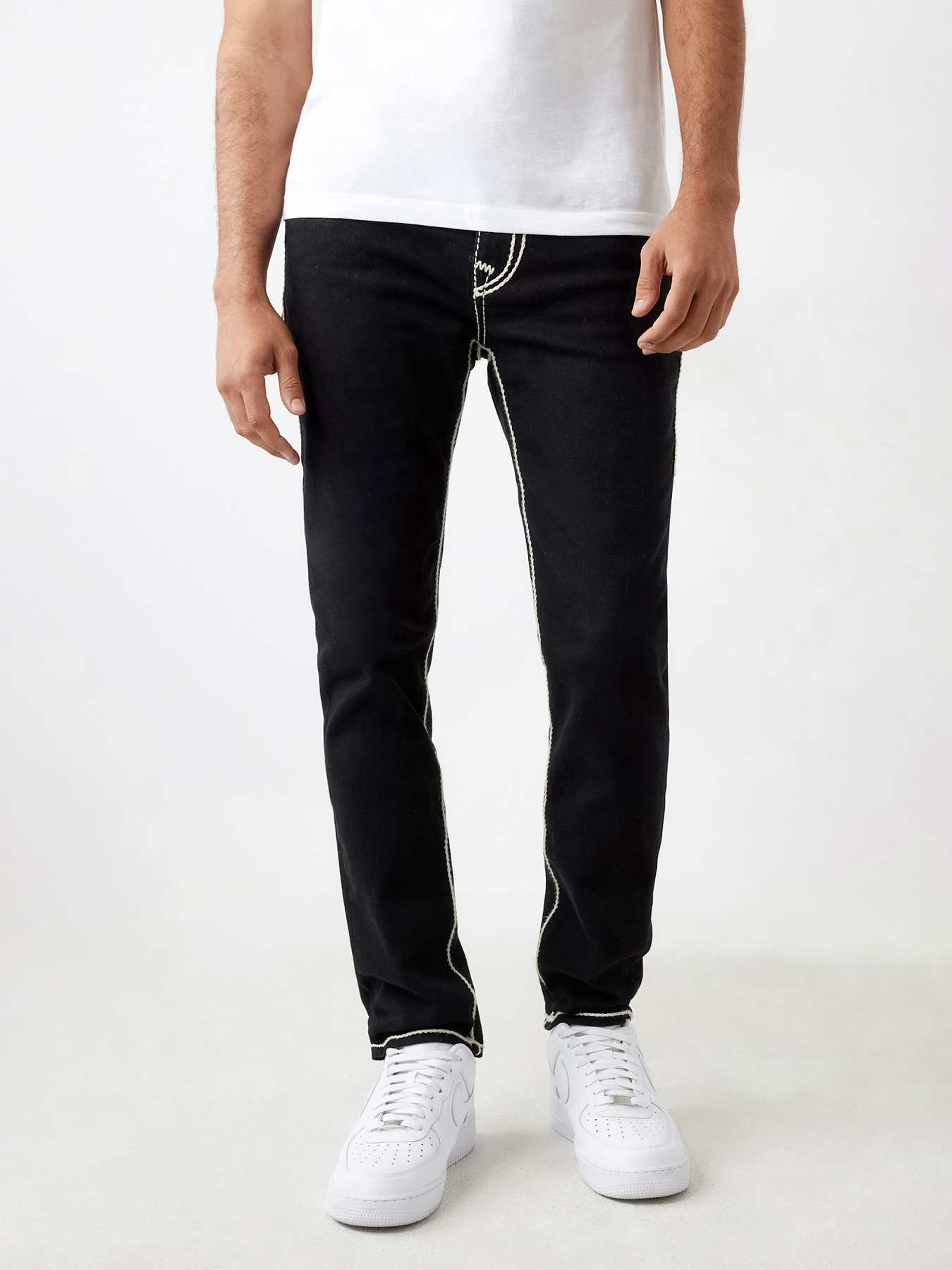 True Religion 極太ステッチ swag y2k yokosquad Rocco Rope Stitch No Flap 32In in Black