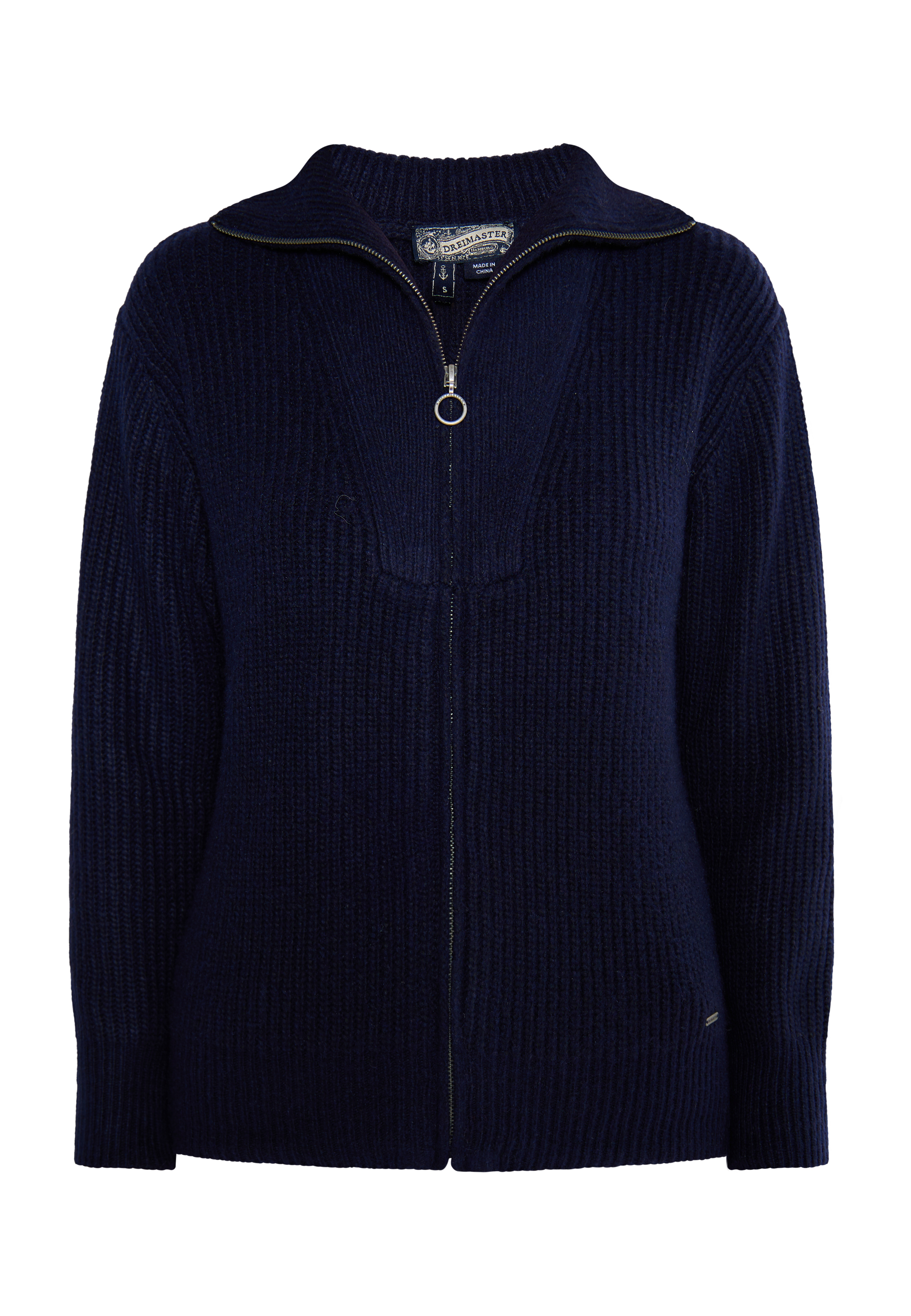 Thumbnail - Dreimaster Strickjacke Damen Marine