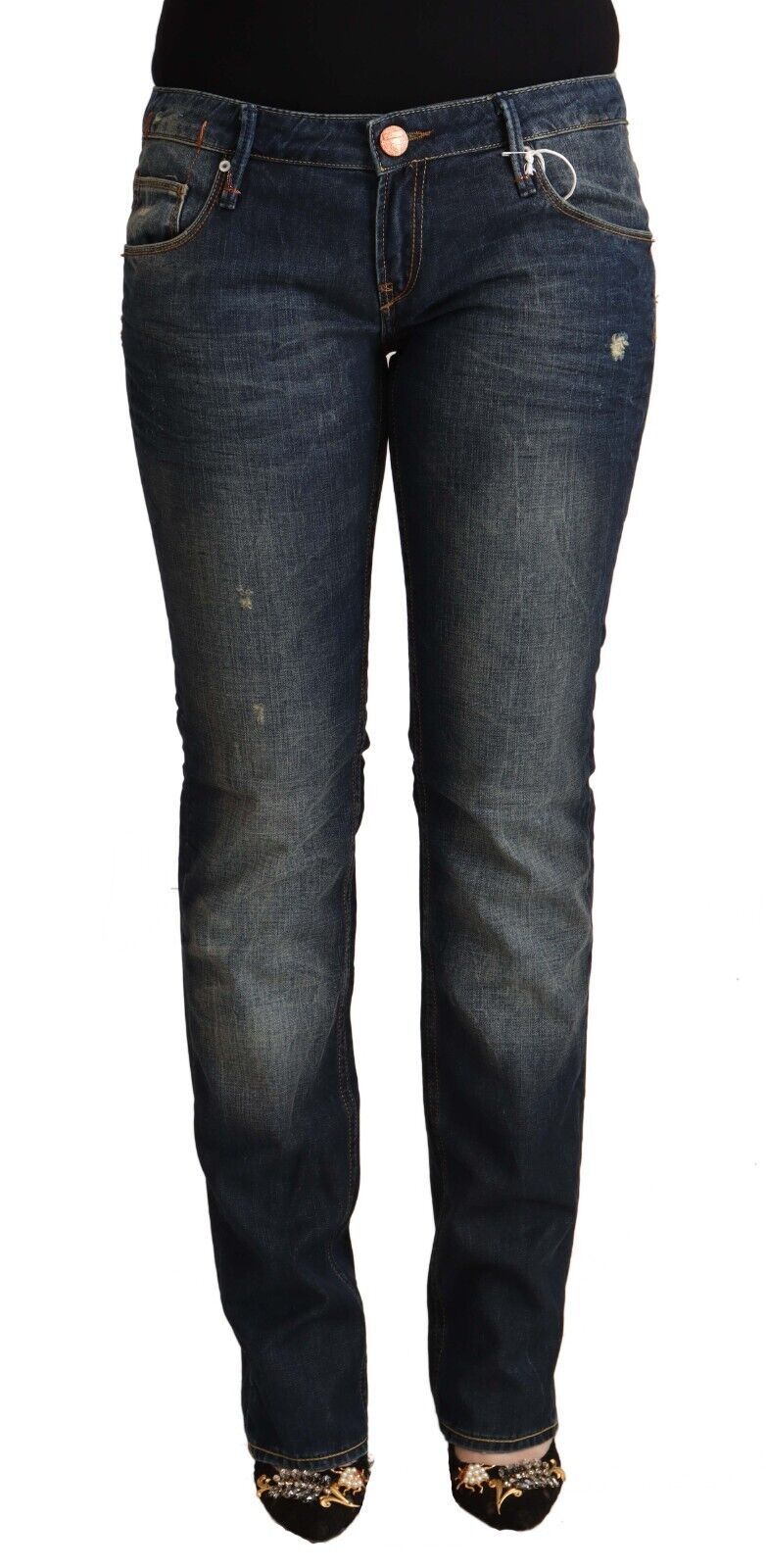 Thumbnail - Skinny-Denim-Jeans mit niedriger Taille