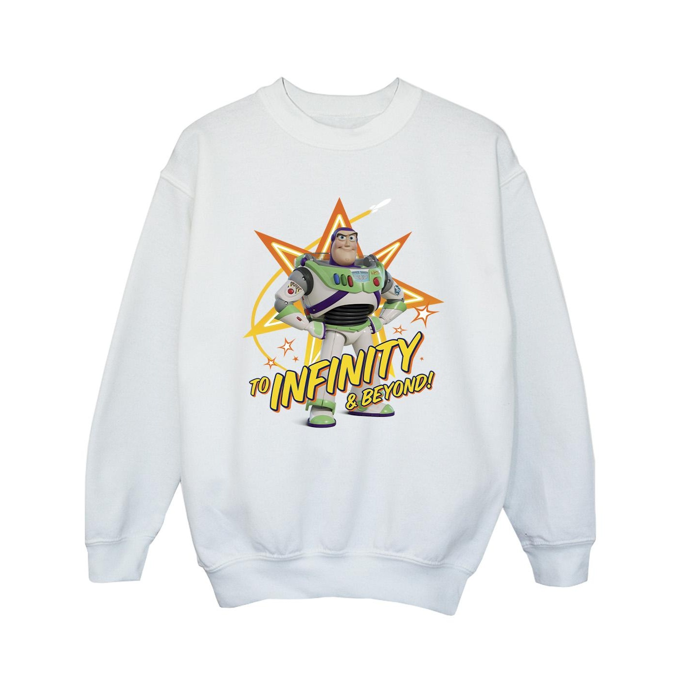 Thumbnail - Disney - "Toy Story Buzz To Infinity" Sweatshirt für Mädchen (Weiß)