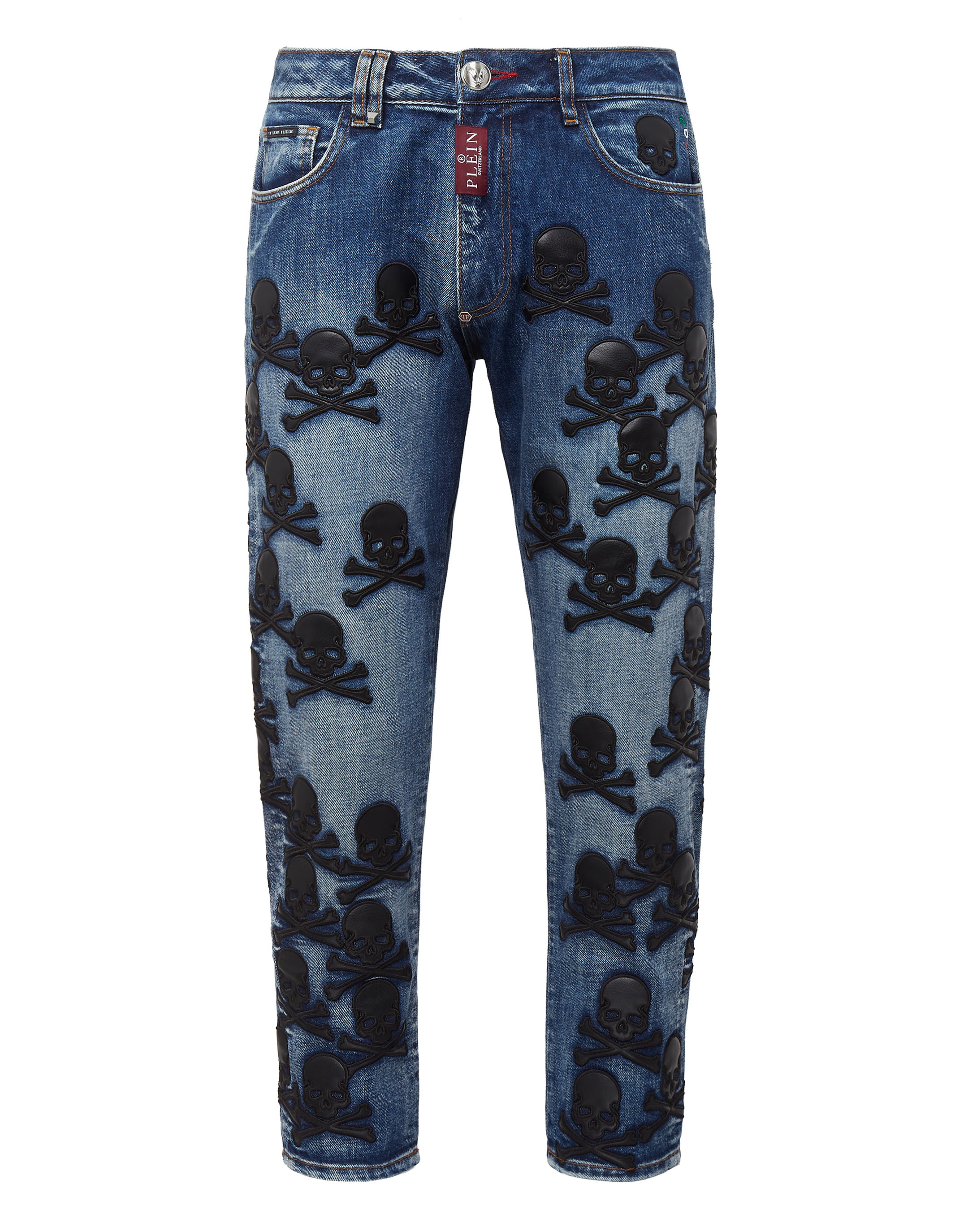 Philipp Plein Jeans Regular Fit Skull herr – bild 2