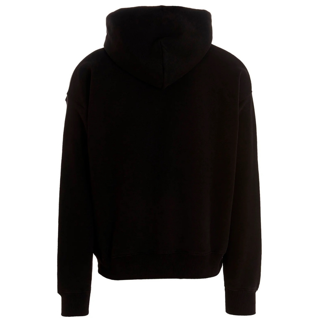 Chunky Logo Slim Fit svart huvtröja 2