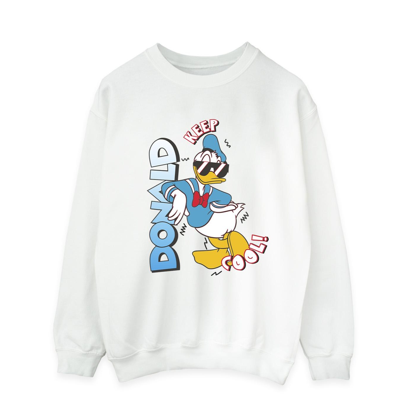 Thumbnail - Disney - "Donald Duck Cool" Sweatshirt für Herren (Weiß)