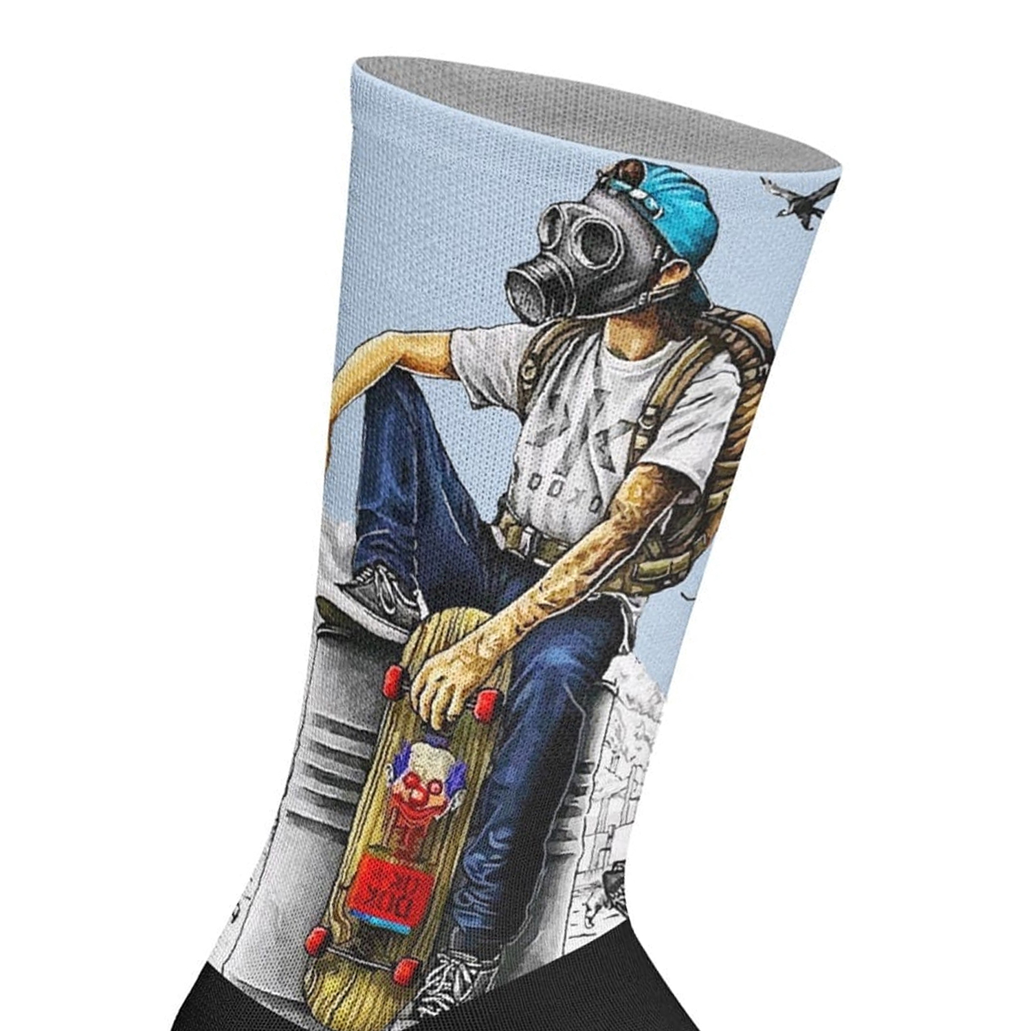 Jenes Socks Unisex Elastiska tryckta långstrumpor herr – bild 2