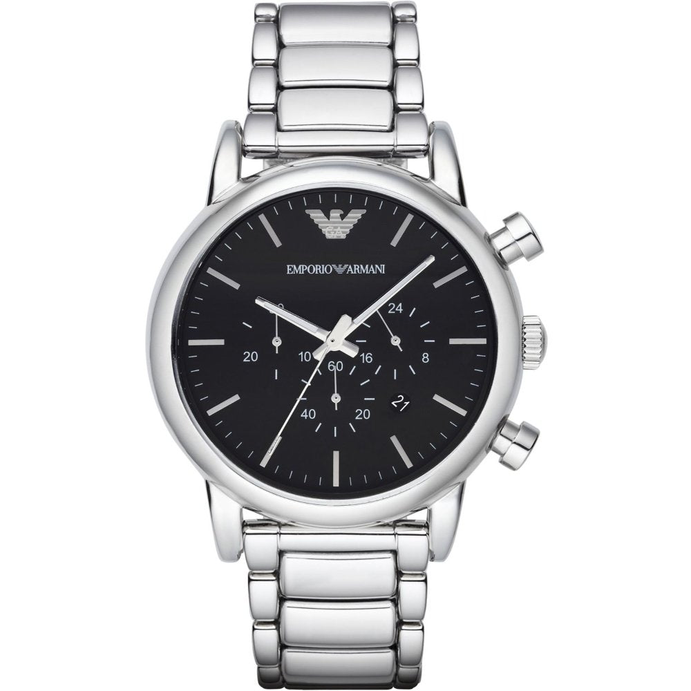 Emporio Armani AR1894 Silber Chronograph Herrenuhr
