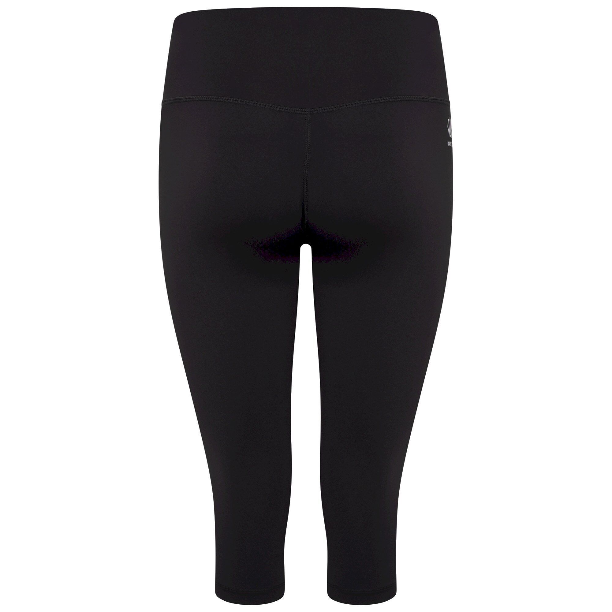 Dare 2b Womens/Ladies Influential Plain Recycled 3/4 Leggings (Black) dam – bild 2