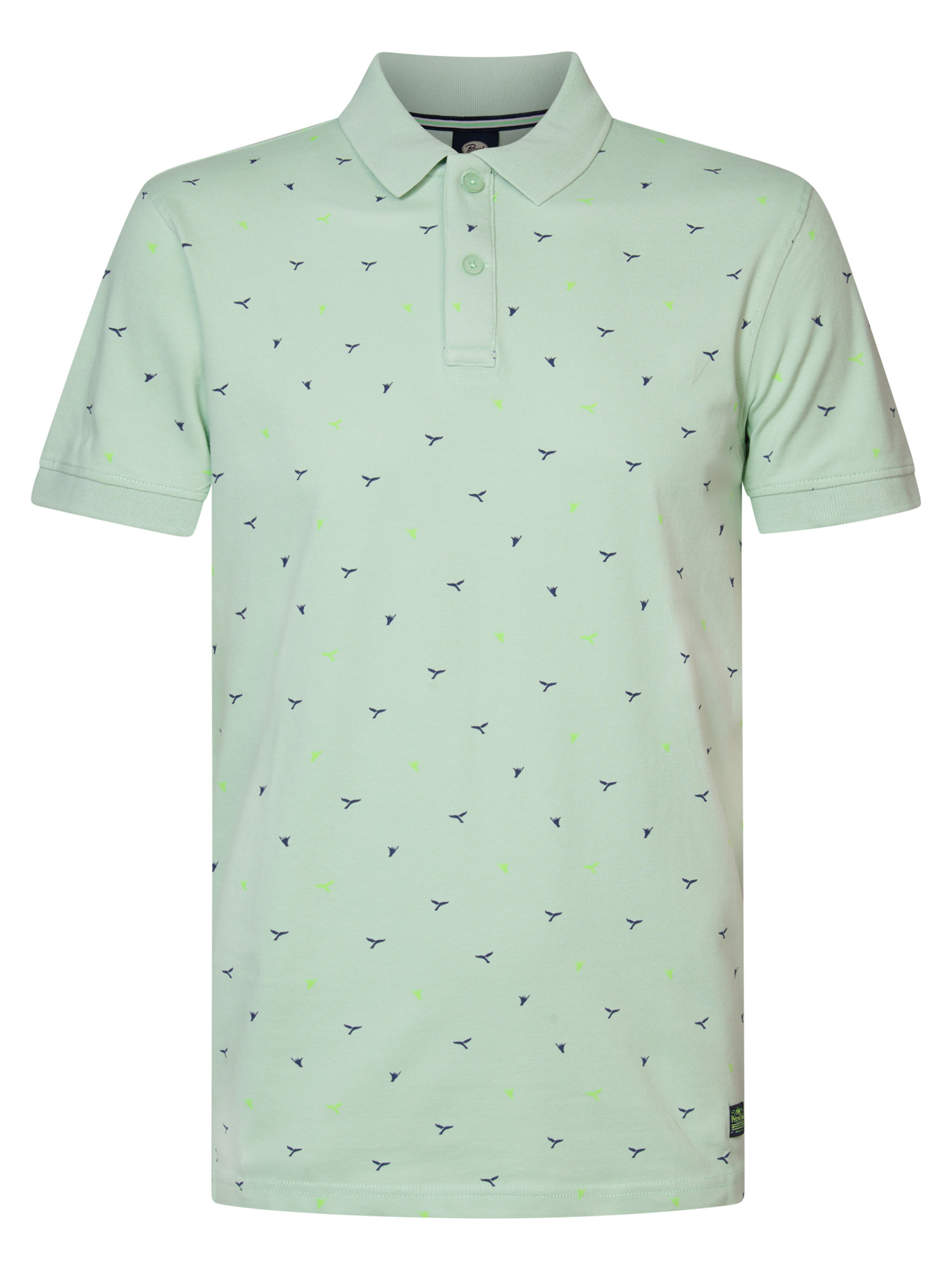 Thumbnail - Petrol Industries - Poloshirt mit All-over Muster Seashore Herren - Grün