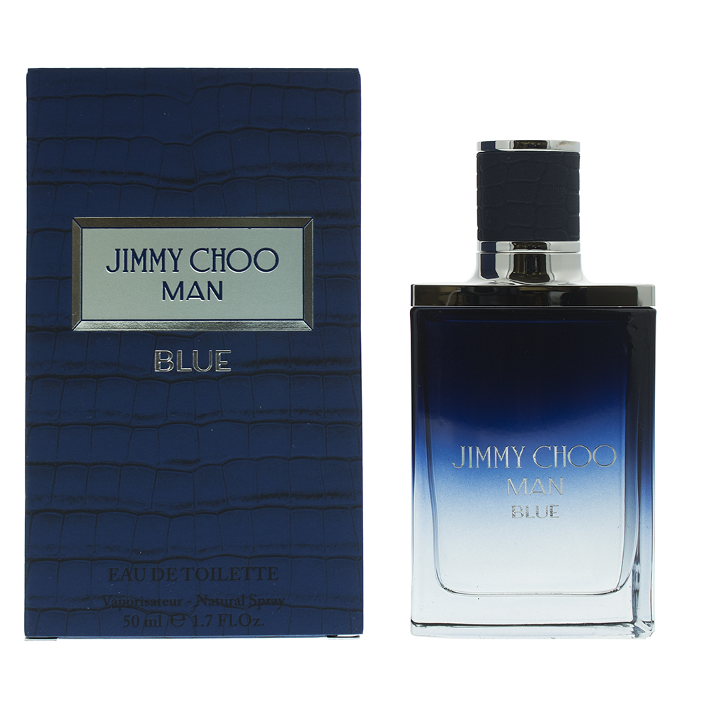 Jimmy Choo Mens Man Blue Eau de Toilette 50ml Spray For Him - Apple - One Size