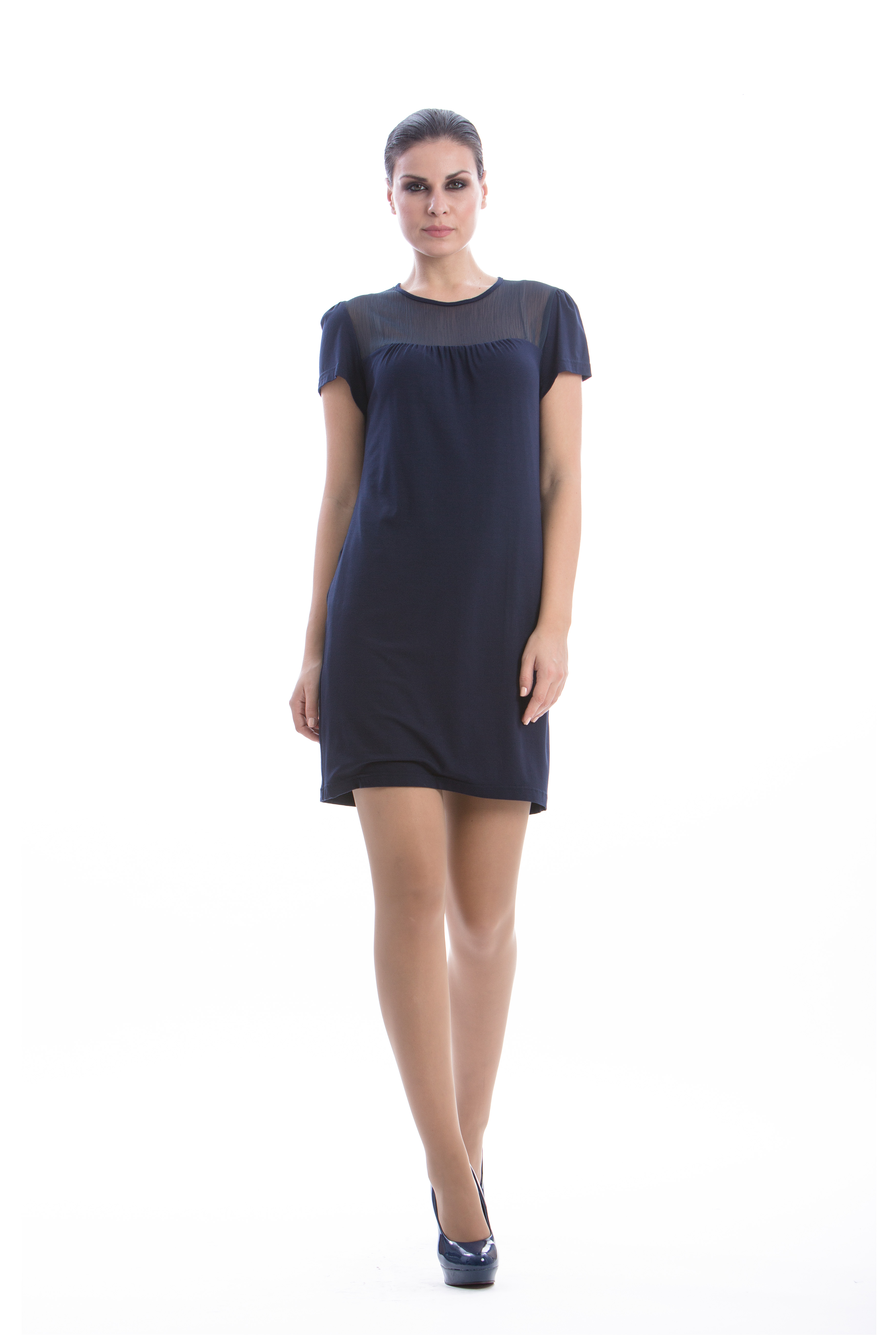 Thumbnail - Kleid mit transparentem Detail