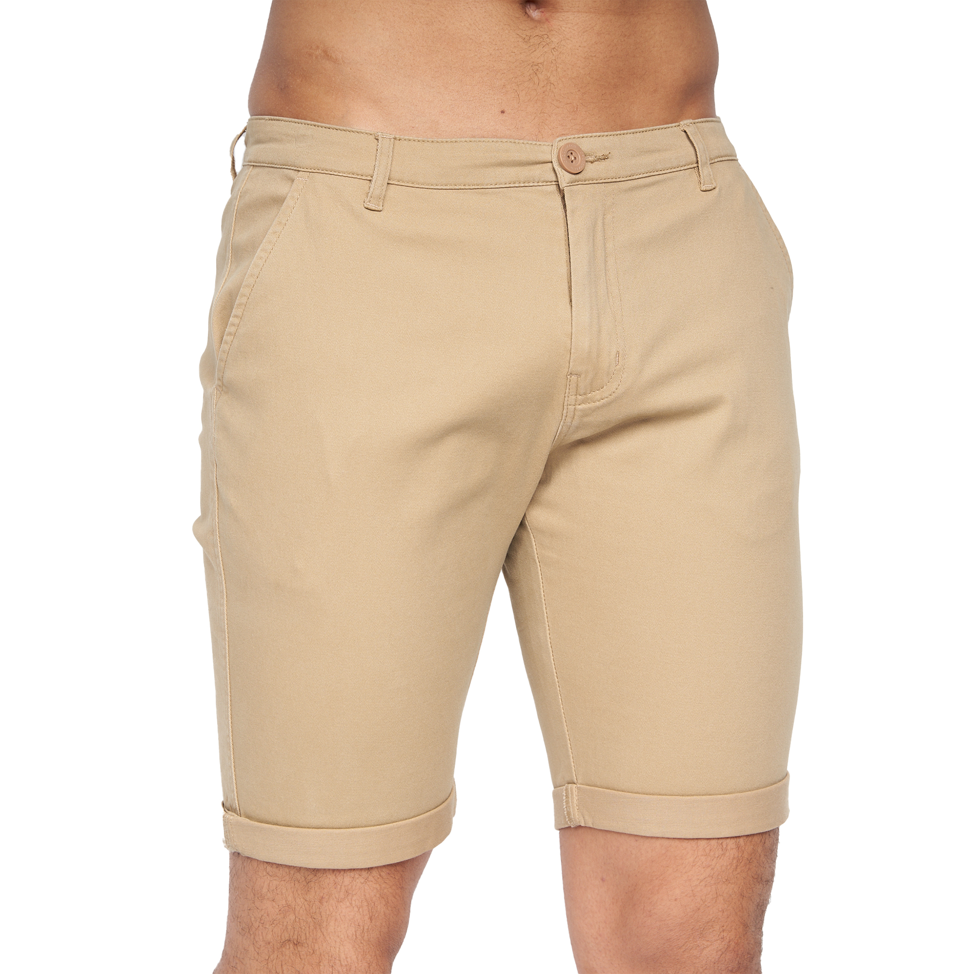 Thumbnail - Crosshatch - "Sinwood" Shorts für Herren (Sand)