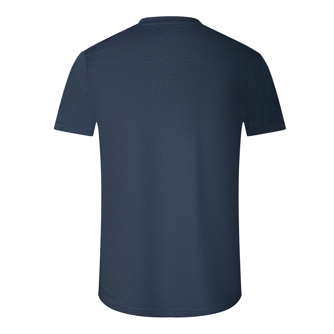 Cavalli Class Box Logo Marinblå T-shirt herr – bild 2