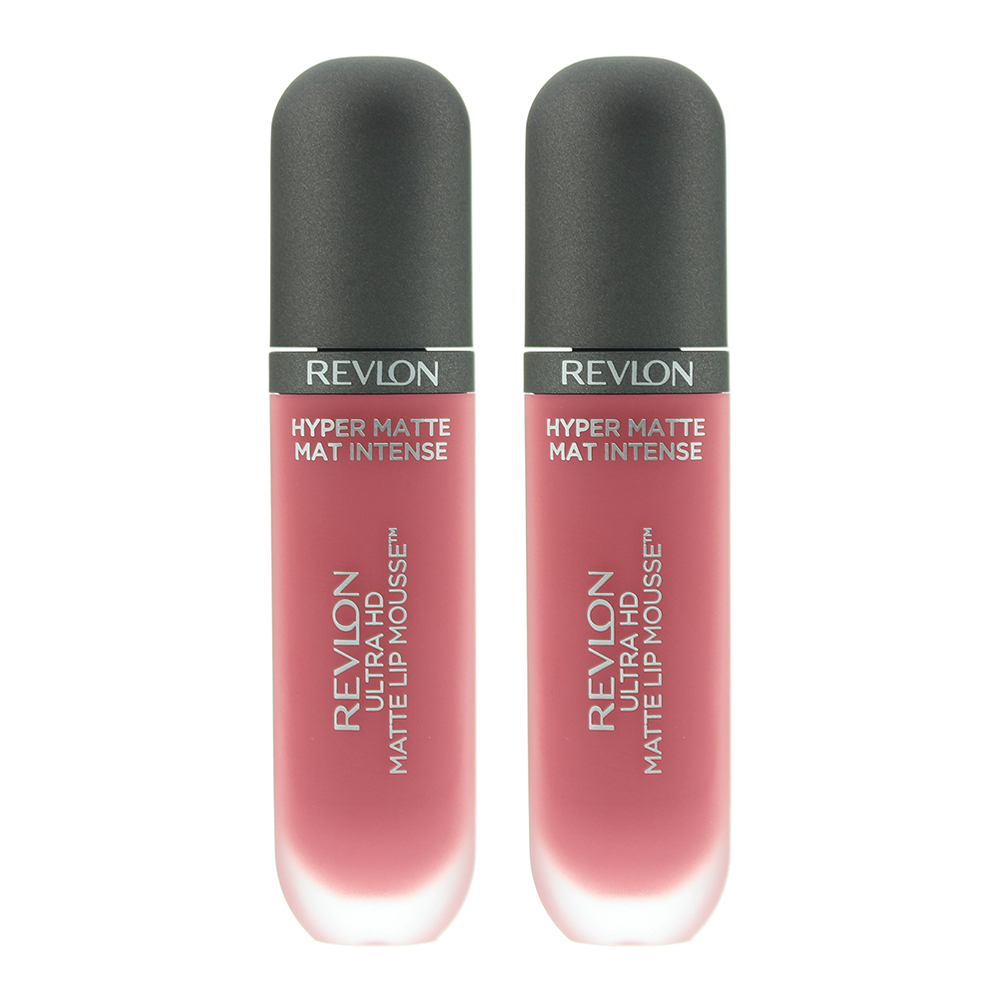 Revlon Womens Ultra Hd Matte 800 Dusty Rose Lip Mousse 5.9ml x 2 - One Size