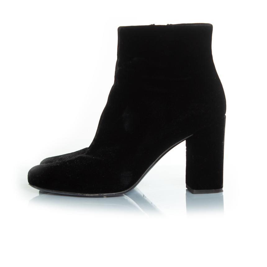 Saint Laurent Pre-owned sammetsankelskor dam – bild 2