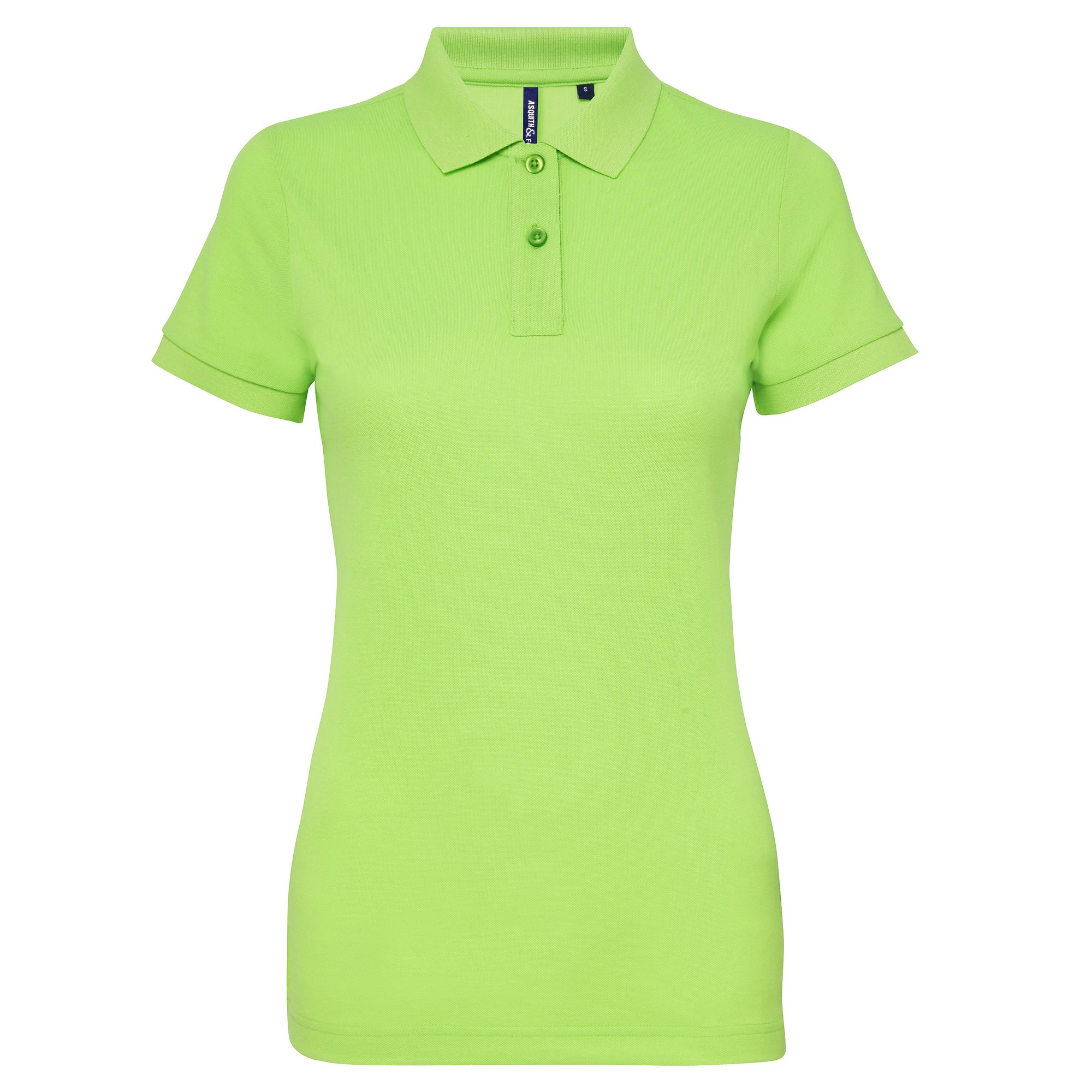 Thumbnail - Asquith & Fox Damen/Damen Kurzarm-Poloshirt aus Performance-Mischung (Neongrün)