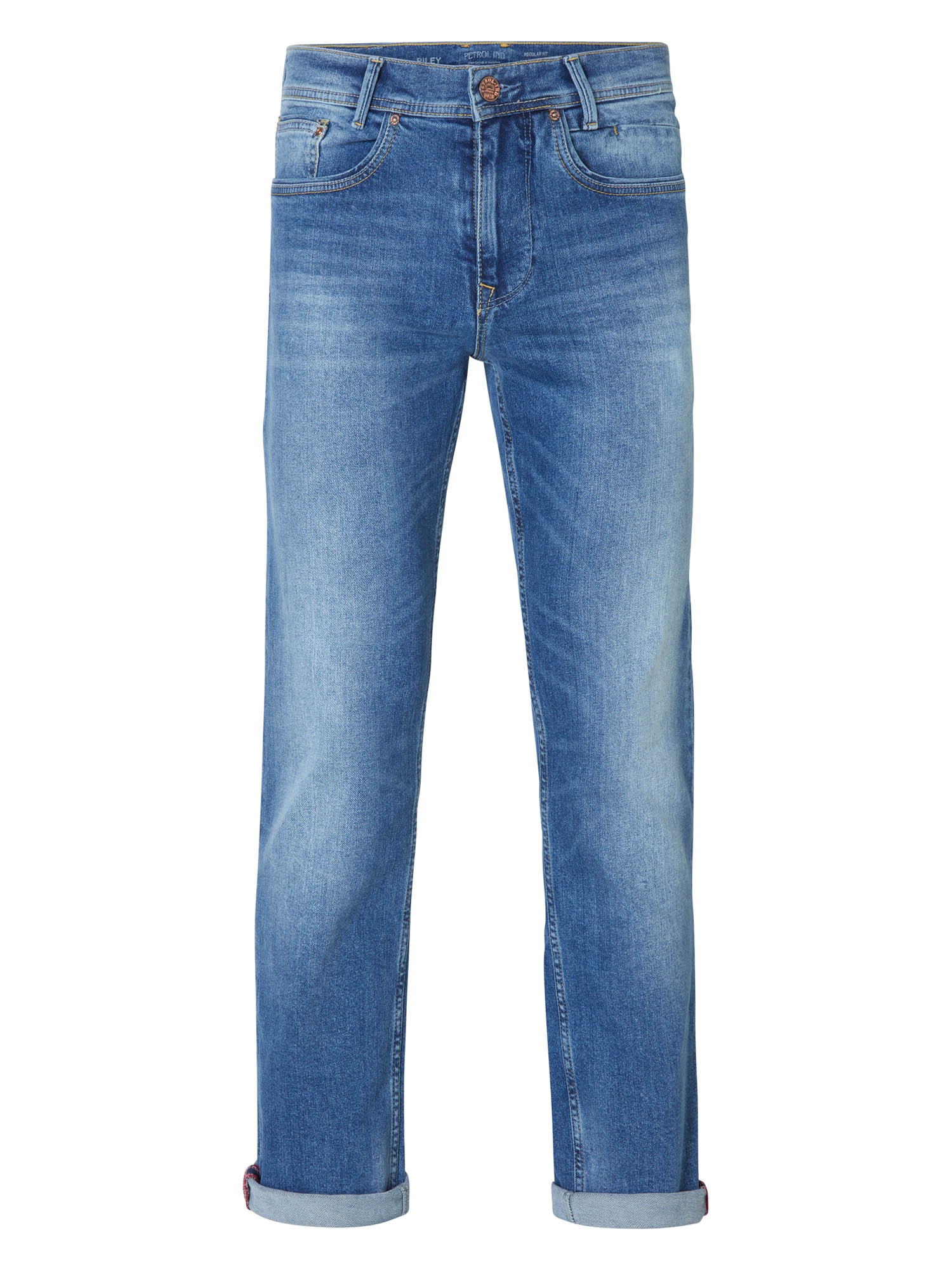 Thumbnail - Petrol Industries - Jean Coupe Droite Riley Hommes - Bleu