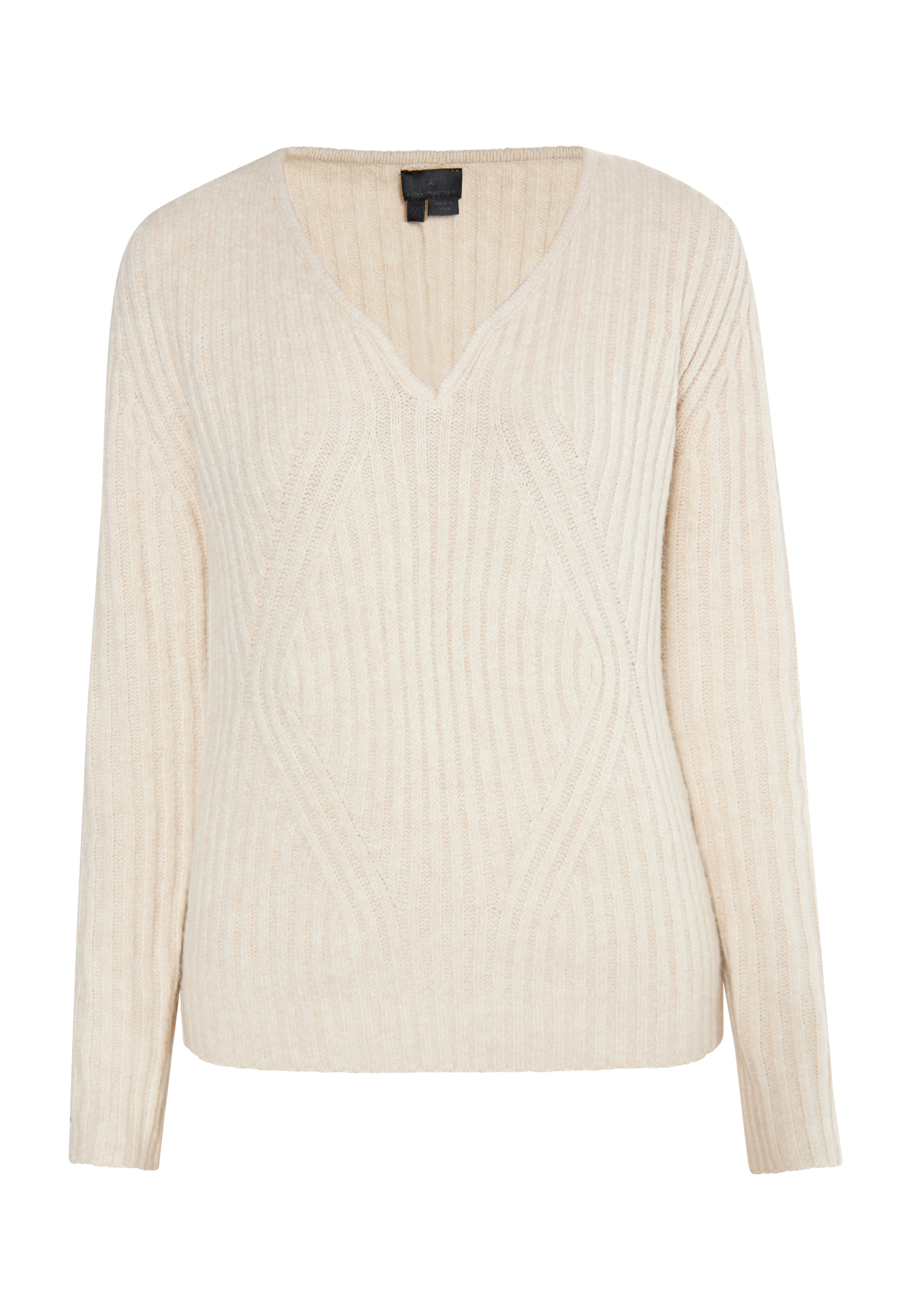 Thumbnail - Dreimaster Strickpullover Damen Hellbeige