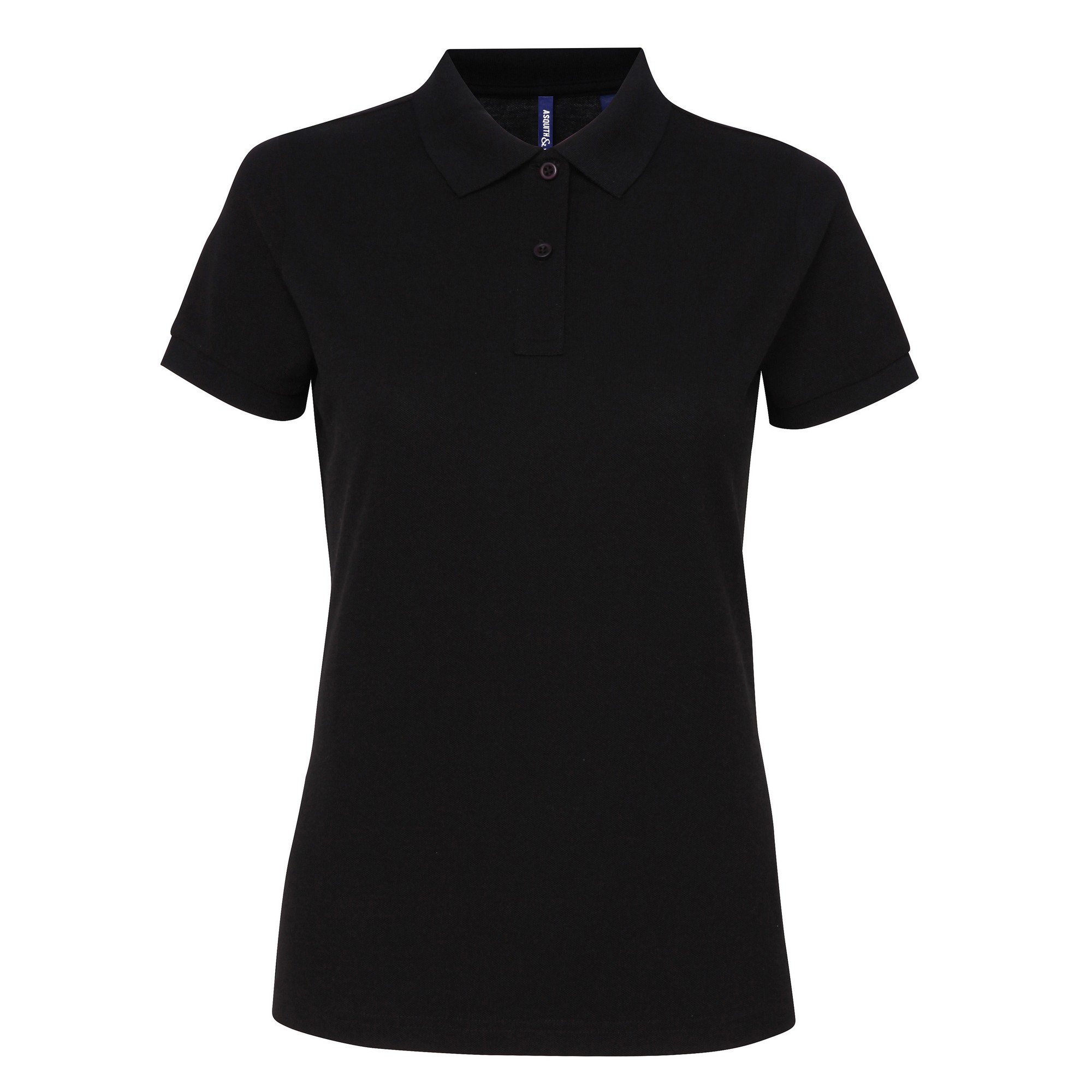 Thumbnail - Asquith & Fox Damen/Damen Kurzarm-Poloshirt aus Performance-Mischung (Schwarz)