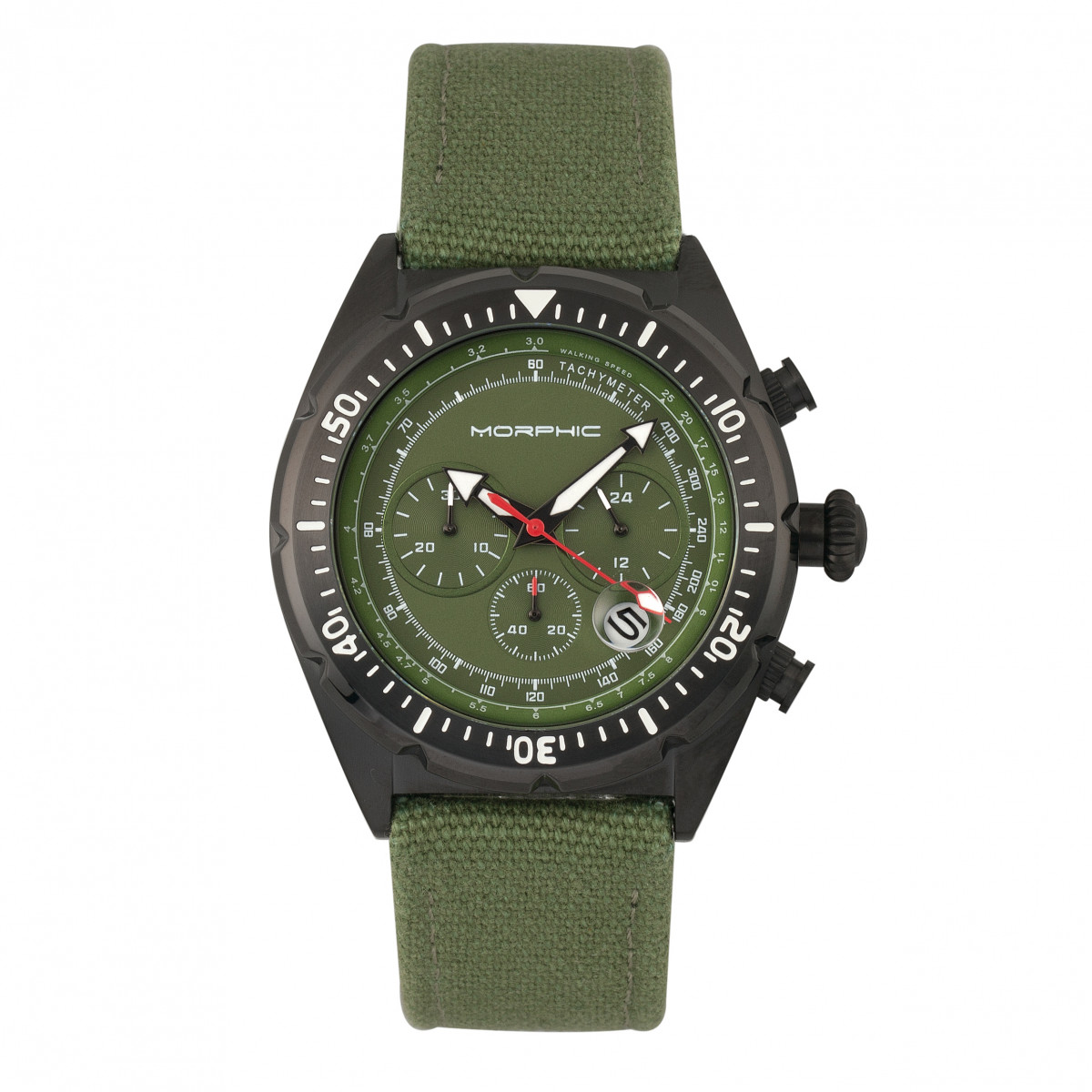Thumbnail - Morphic M53 Serie Chronograph mit Lederarmband und Datumsanzeige