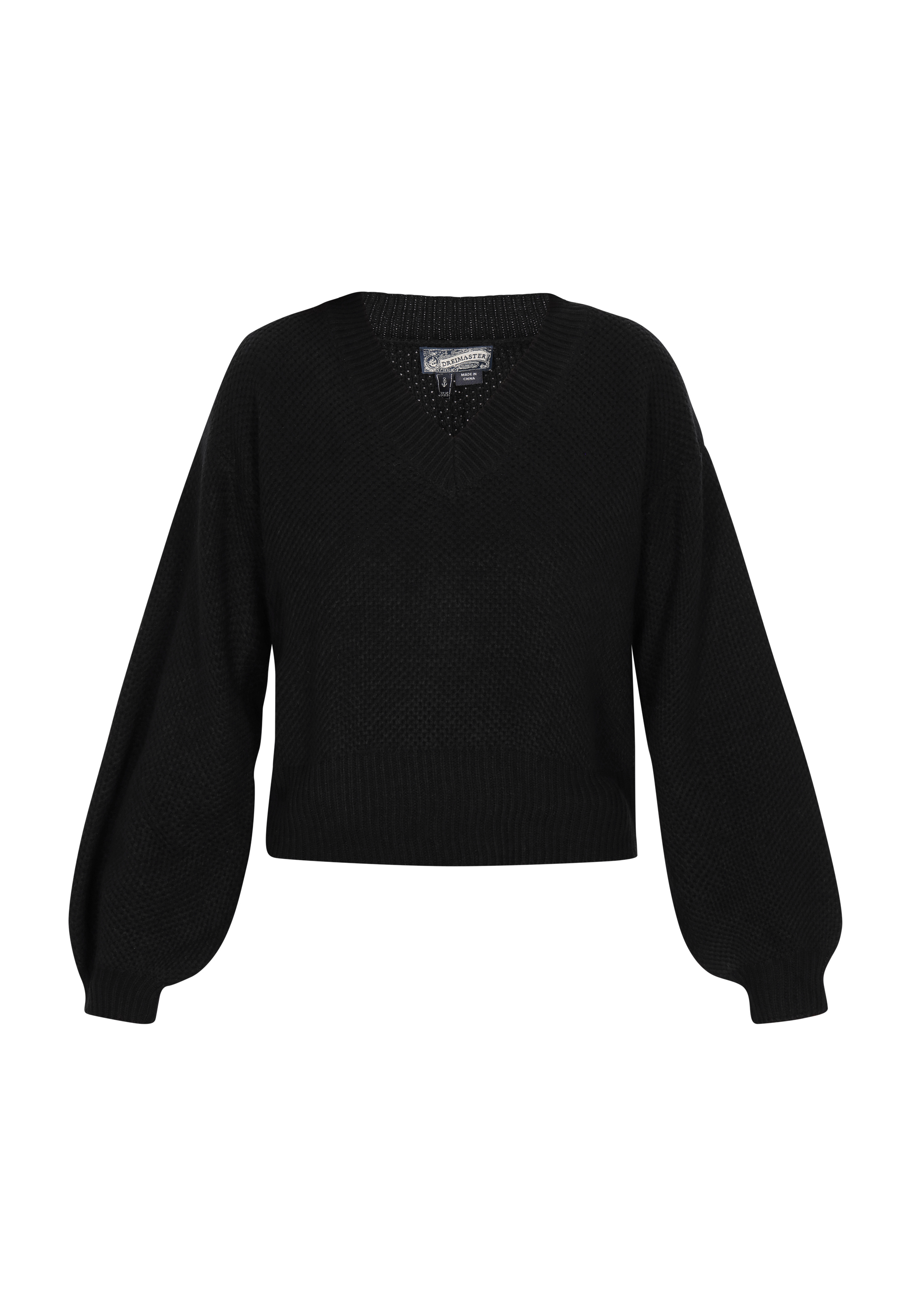 Thumbnail - Dreimaster Pullover Damen Schwarz