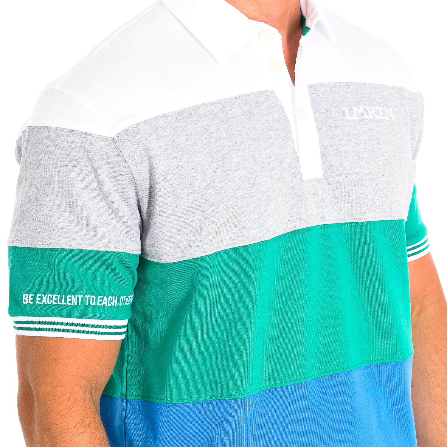 LA MARTINA Kortärmad polo TMP016-JS303 man pikéer herr – bild 2