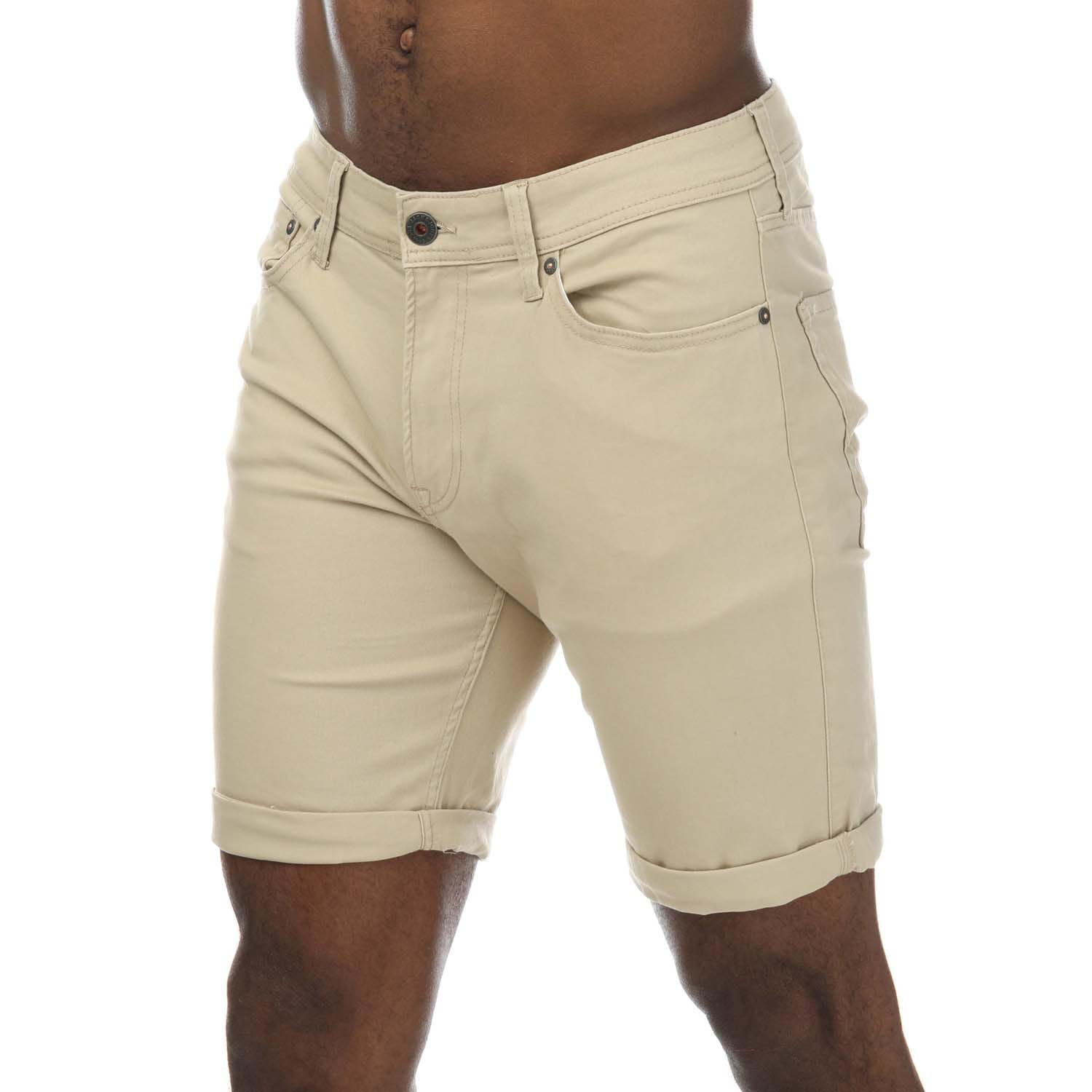 Mens Rick Original Shorts Jack and Jones Pour Homme en Écru