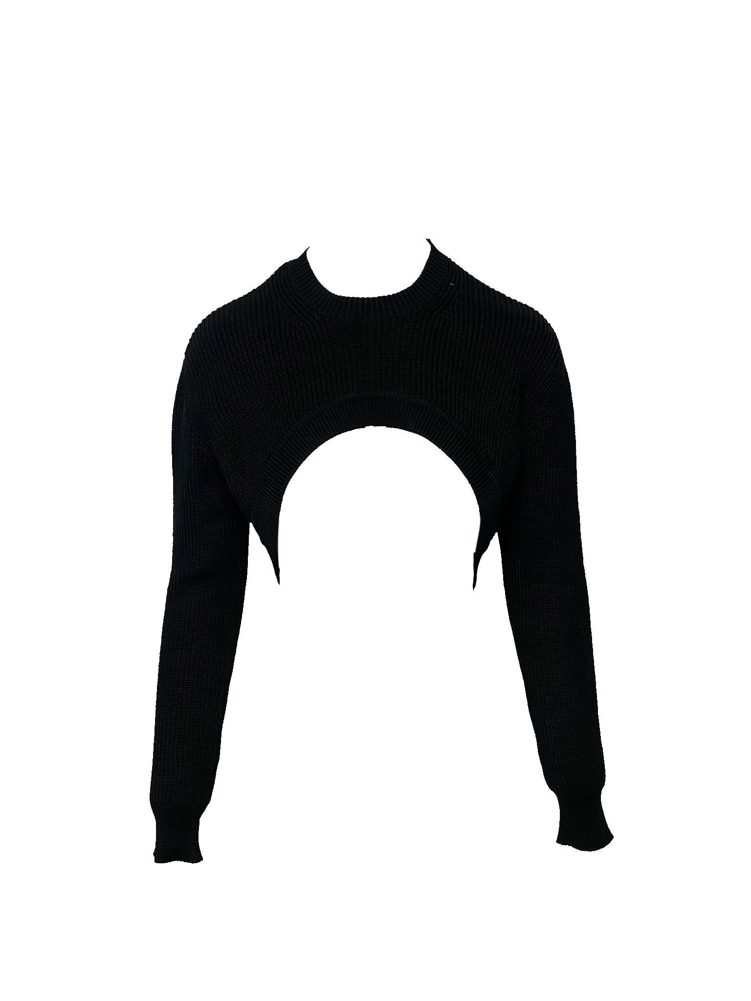 Givenchy Pre-owned Womens Cropped Sweater in Black Cotton – Size X-Small