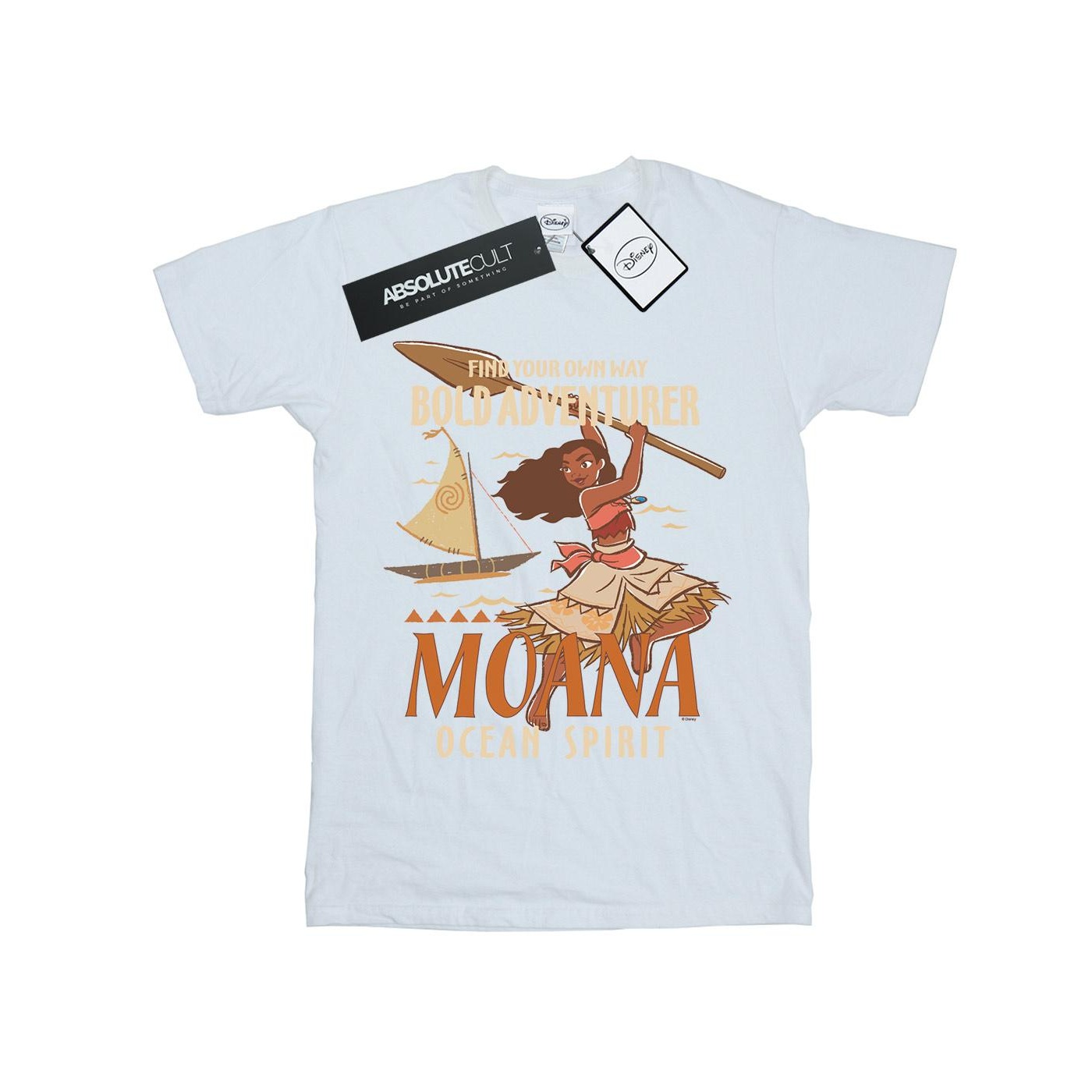 Thumbnail - Disney - "Moana Find Your Own Way" T-Shirt für Mädchen (Weiß)