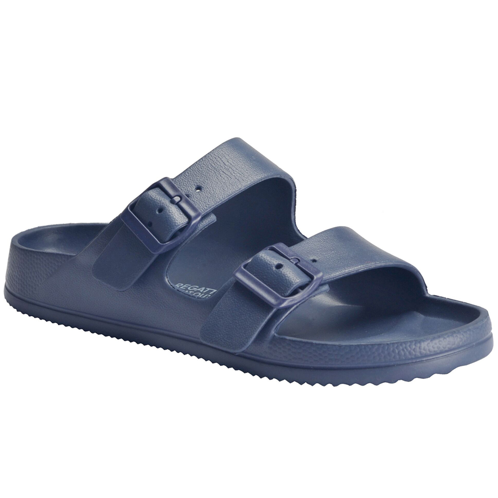 Regatta Mens Brooklyn Lightweight Flexible Slider Sandals - Navy - Size UK 8