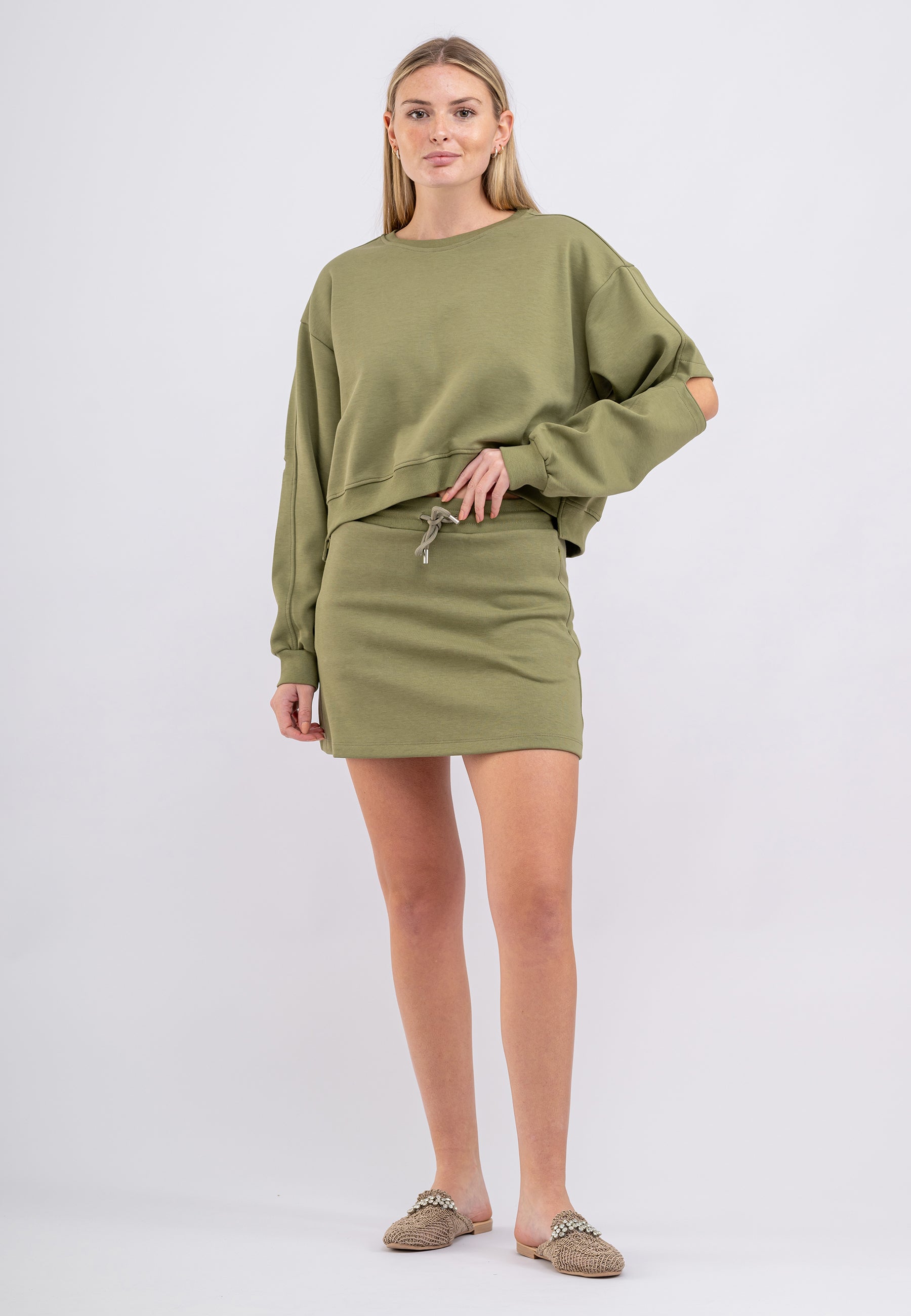 Thumbnail - Tom Barron Damen Stilvolles zweiteiliges Set mit Rock